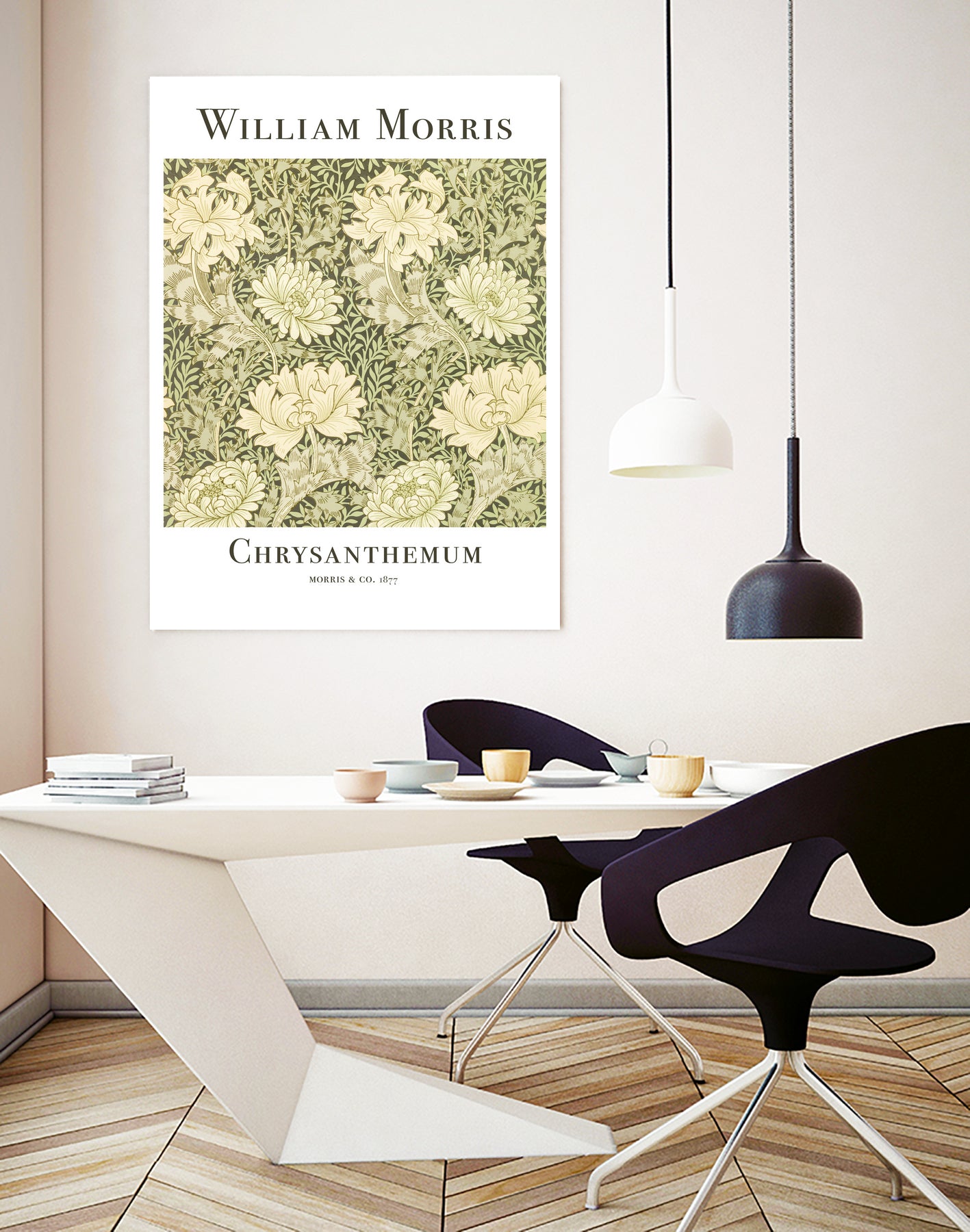 Chrysanthemum by William Morris on GIANT ART - typography flowers and plants typography
