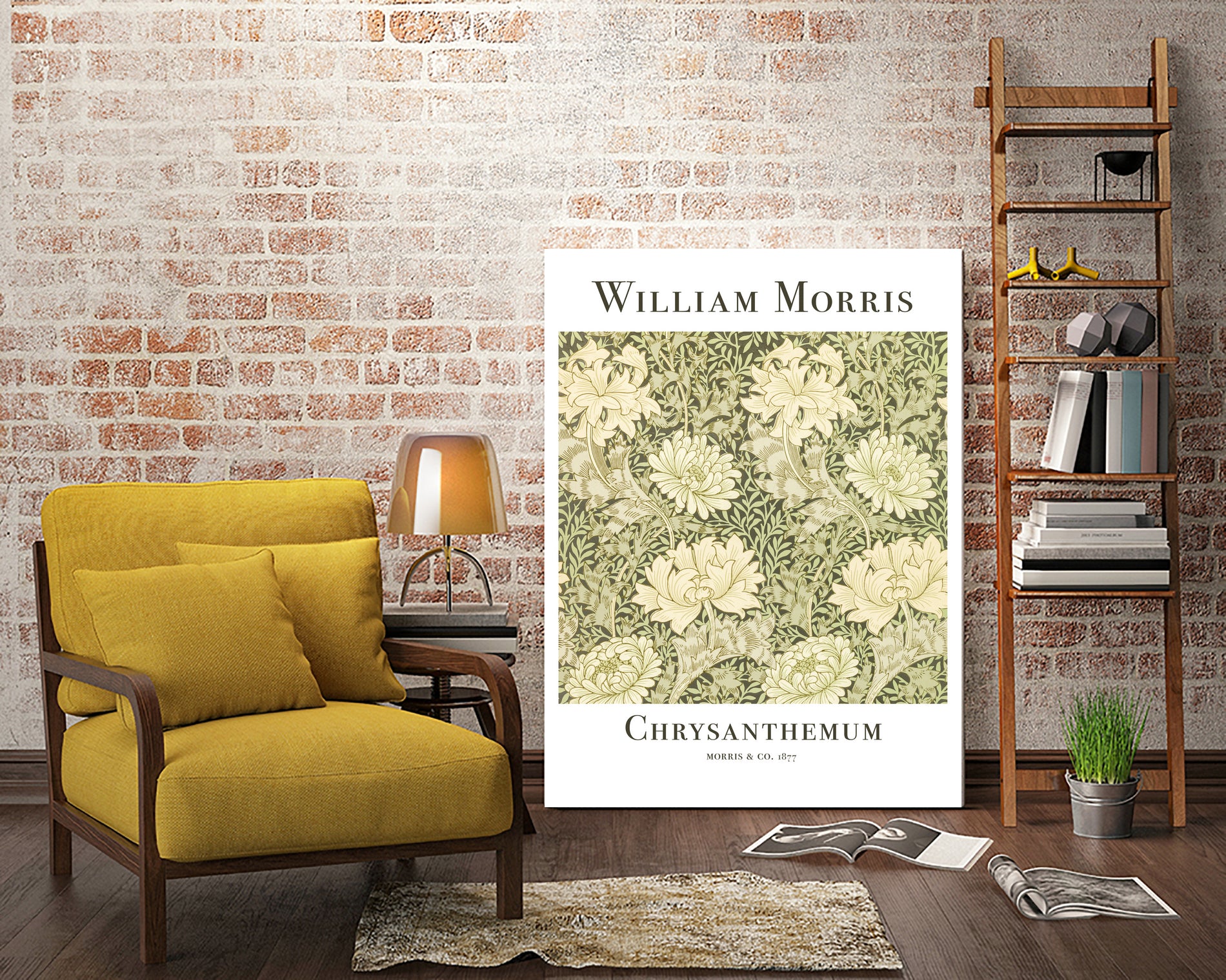 Chrysanthemum by William Morris on GIANT ART - typography flowers and plants typography