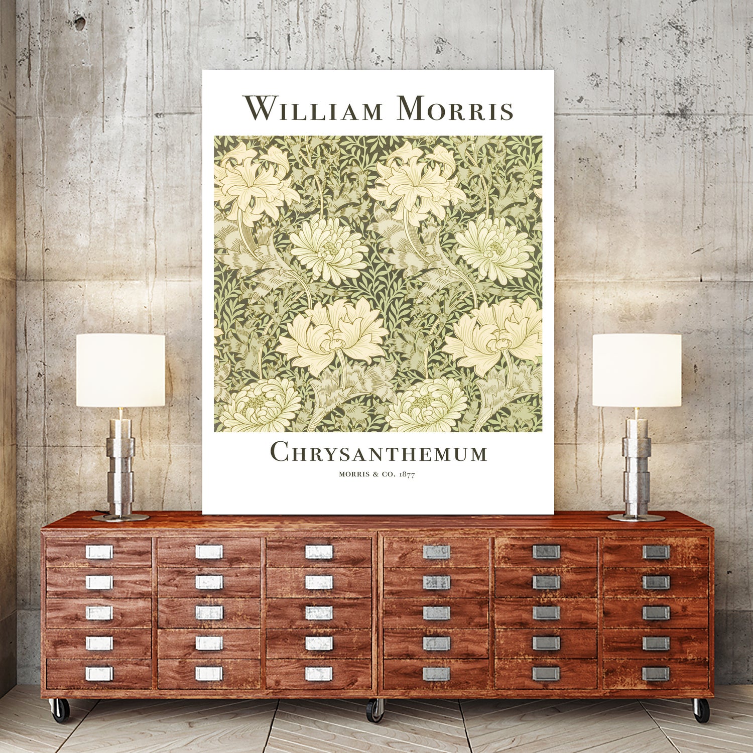 Chrysanthemum by William Morris on GIANT ART - typography flowers and plants typography