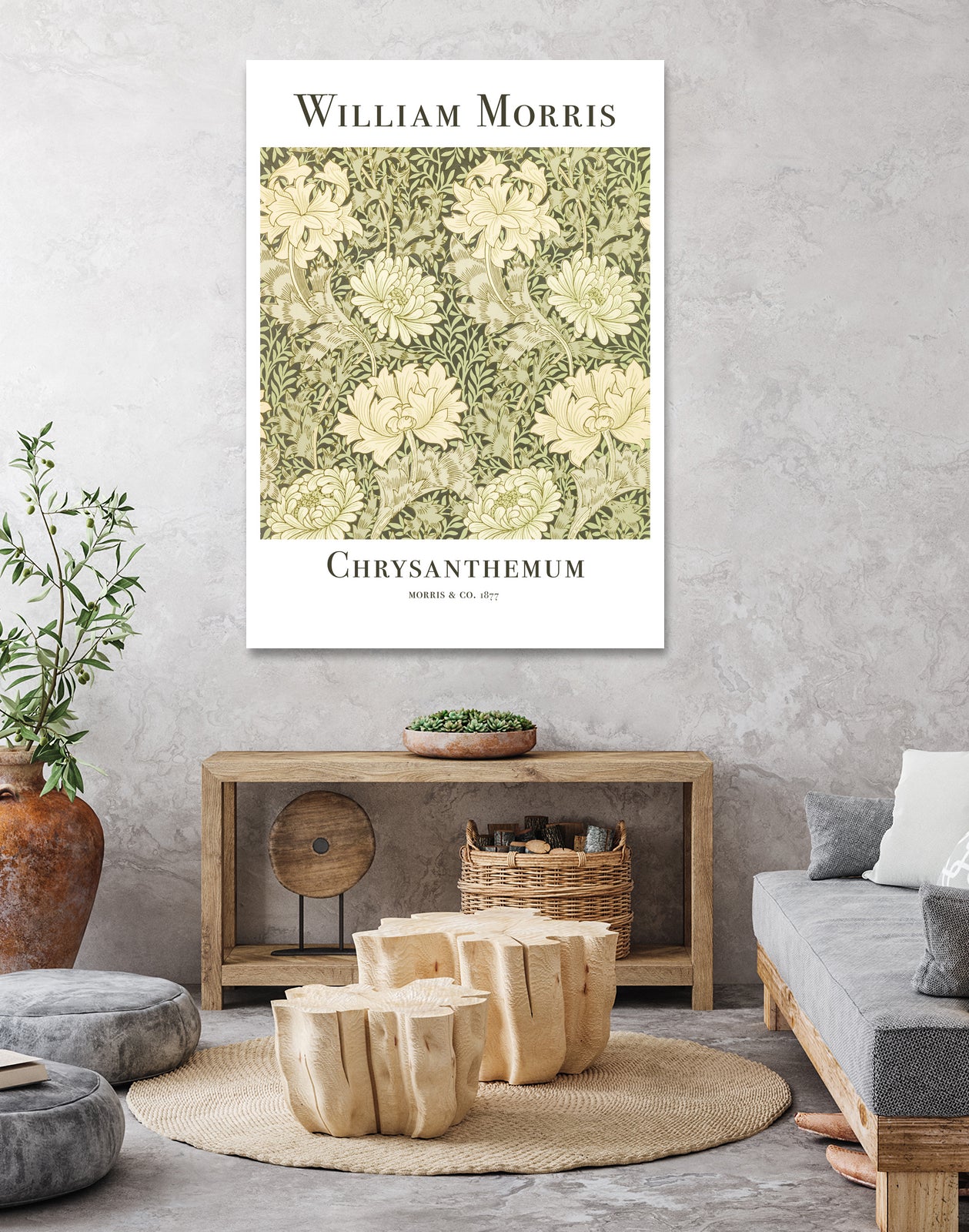 Chrysanthemum by William Morris on GIANT ART - typography flowers and plants typography