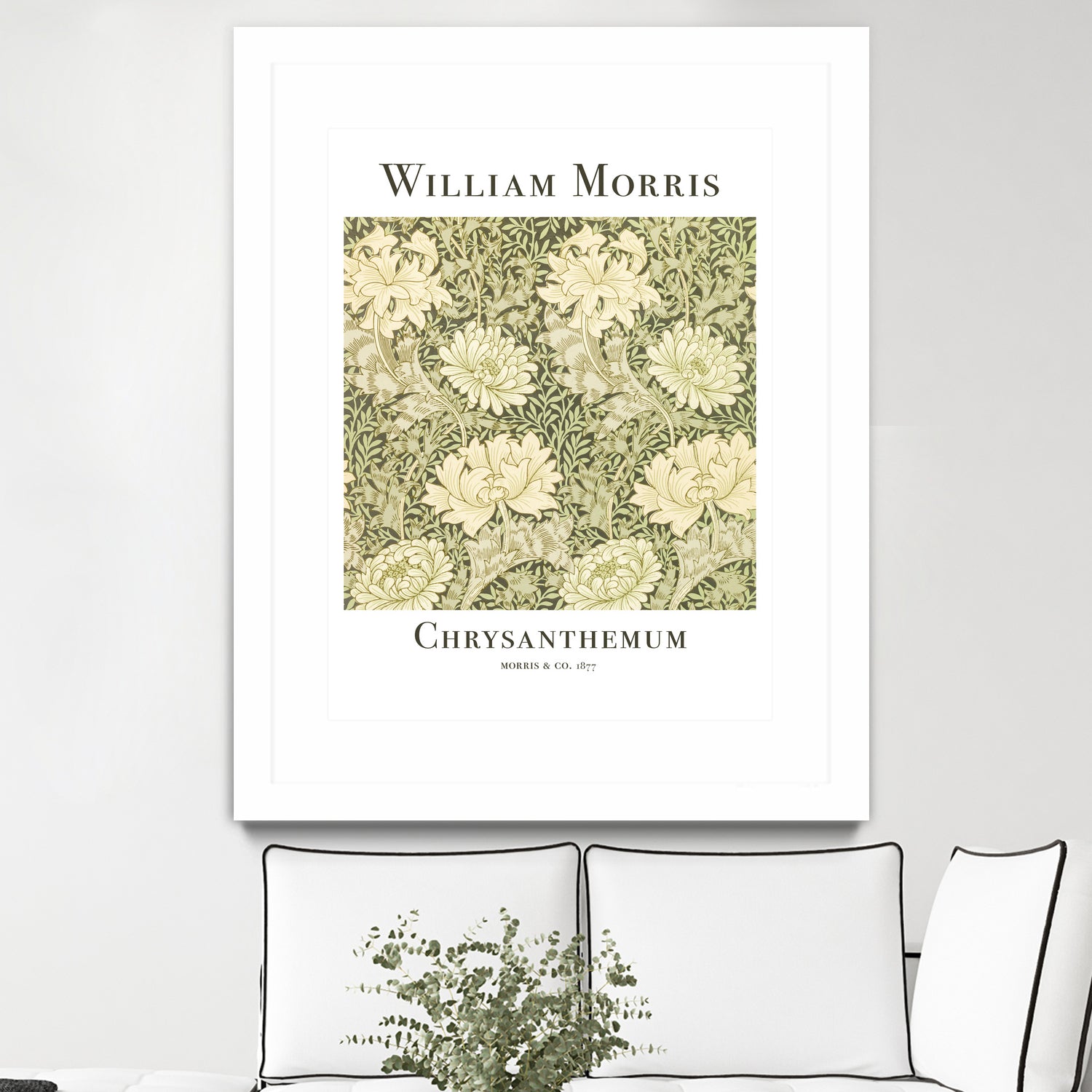 Chrysanthemum by William Morris on GIANT ART - typography flowers and plants typography