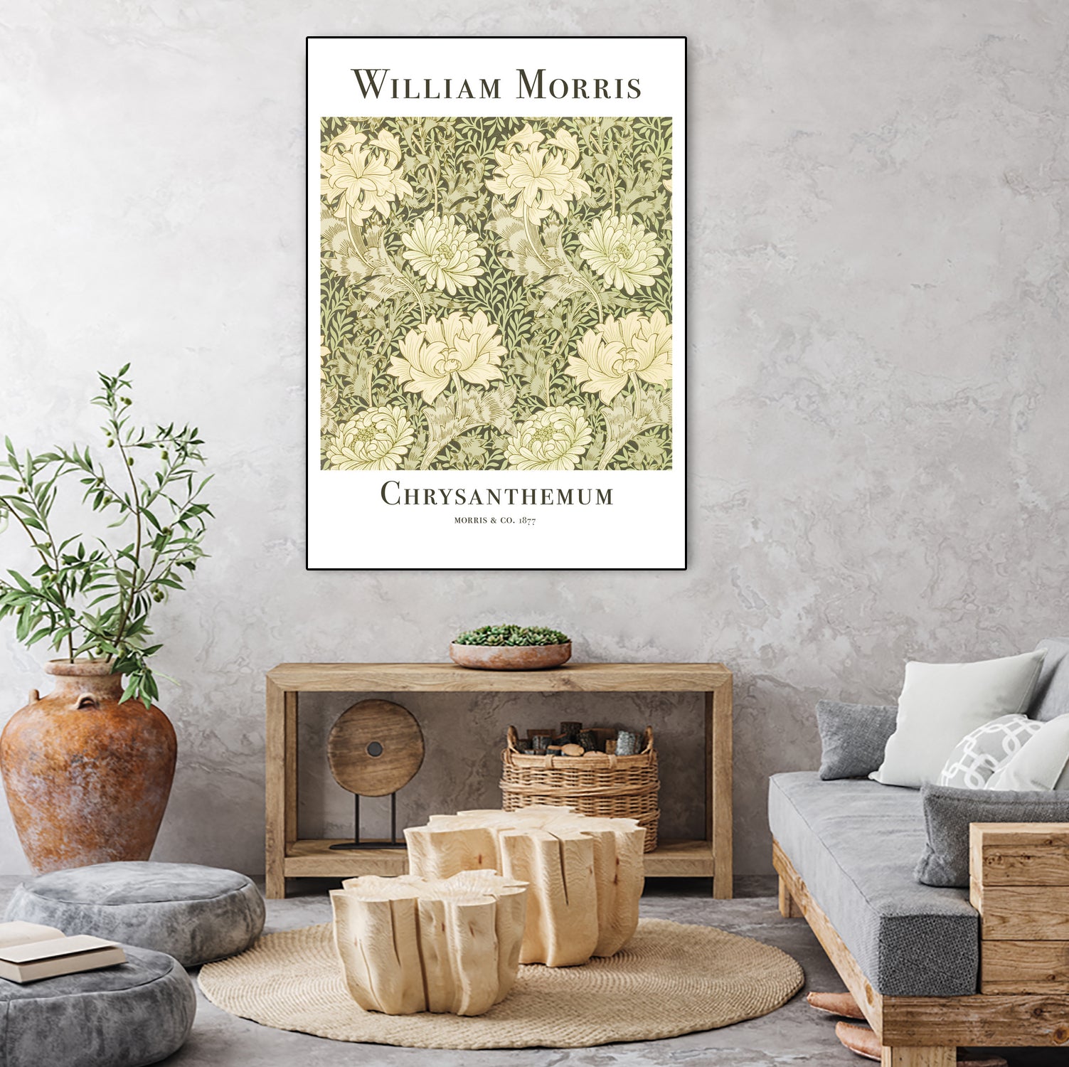 Chrysanthemum by William Morris on GIANT ART - typography flowers and plants typography