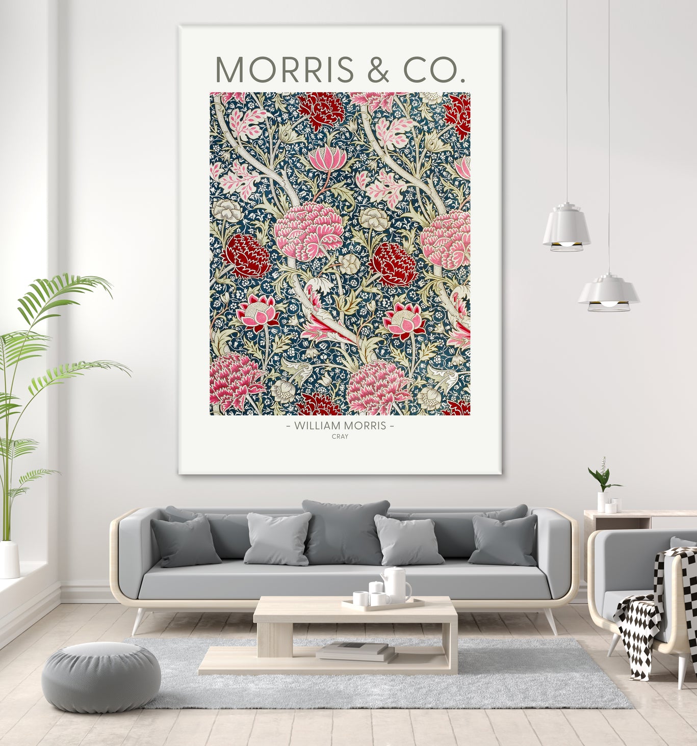 Cray by william Morris on GIANT ART - red botanical william morris