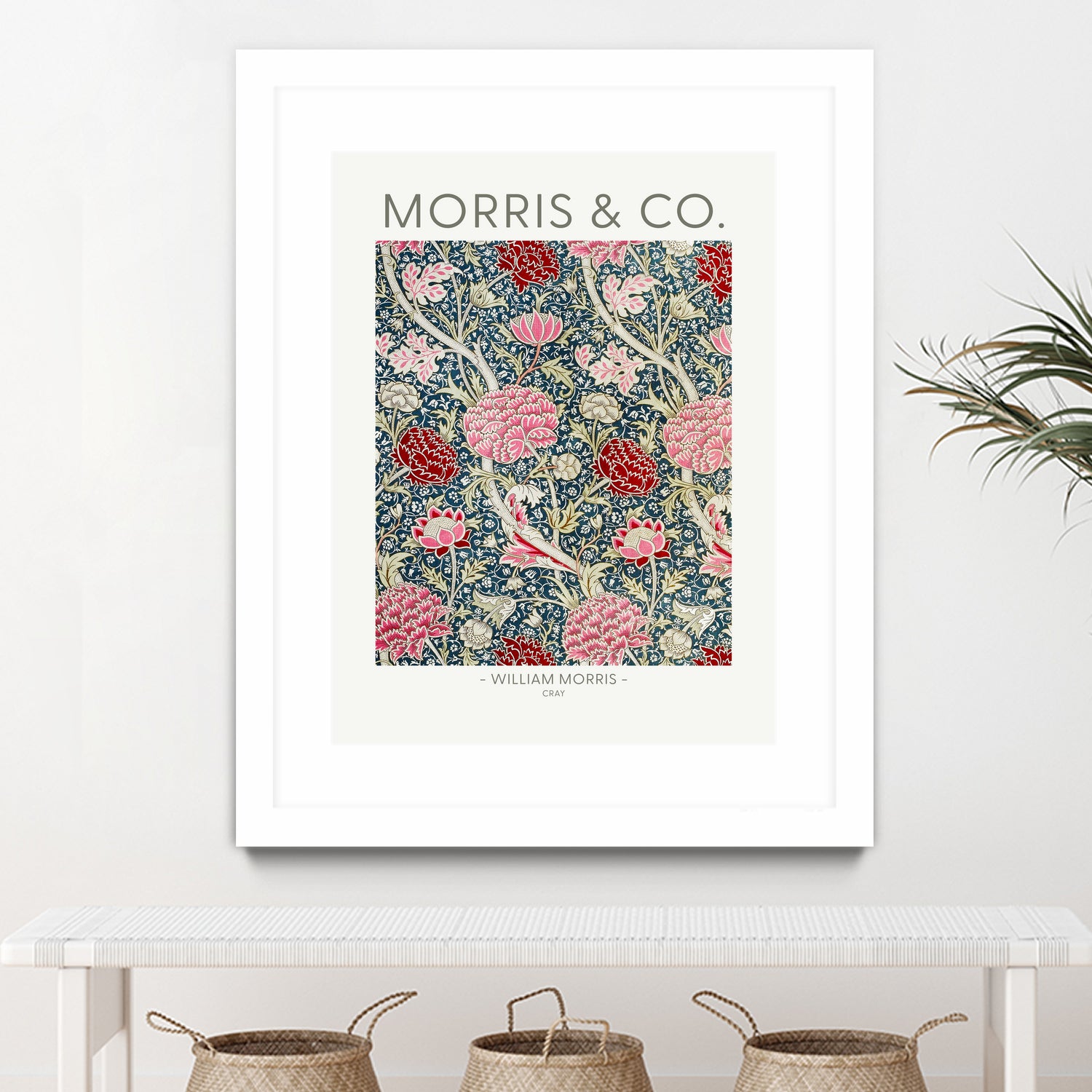 Cray by william Morris on GIANT ART - red botanical william morris