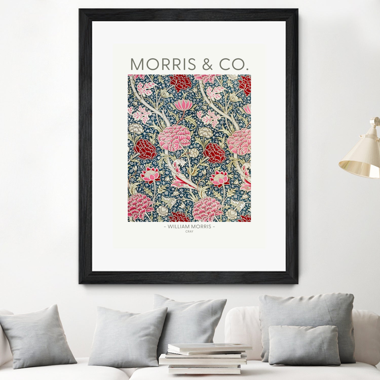 Cray by william Morris on GIANT ART - red botanical william morris