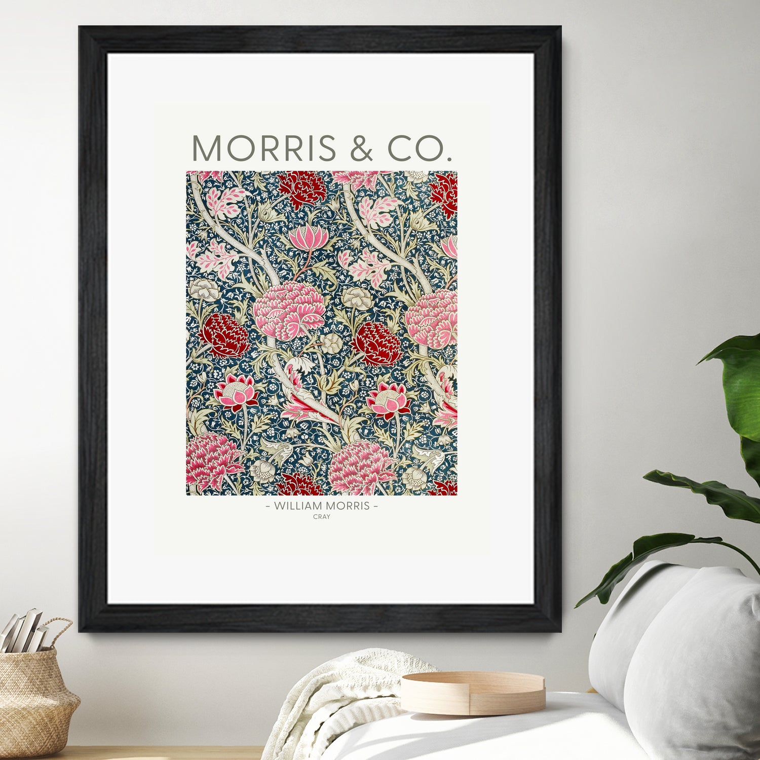 Cray by william Morris on GIANT ART - red botanical william morris