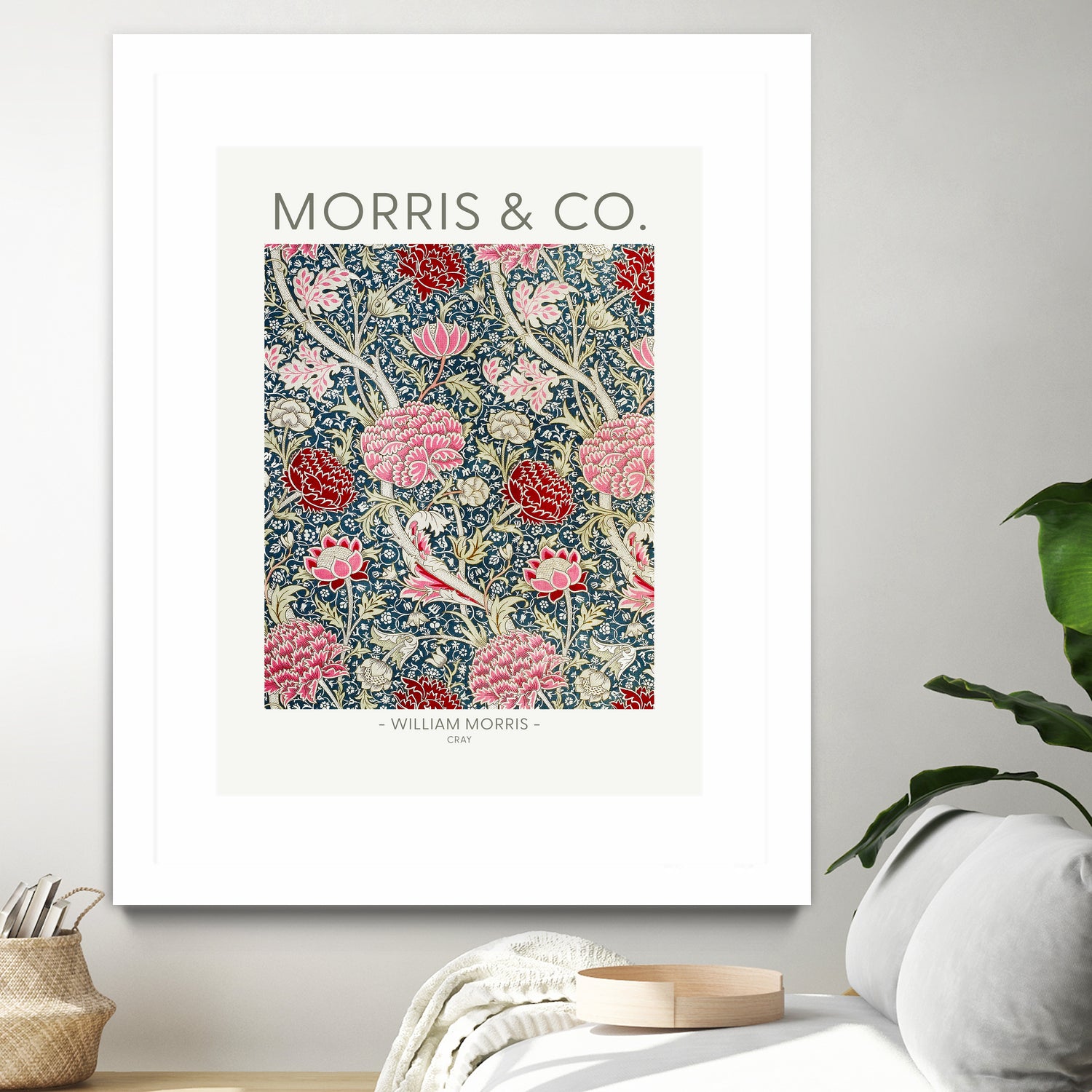 Cray by william Morris on GIANT ART - red botanical william morris