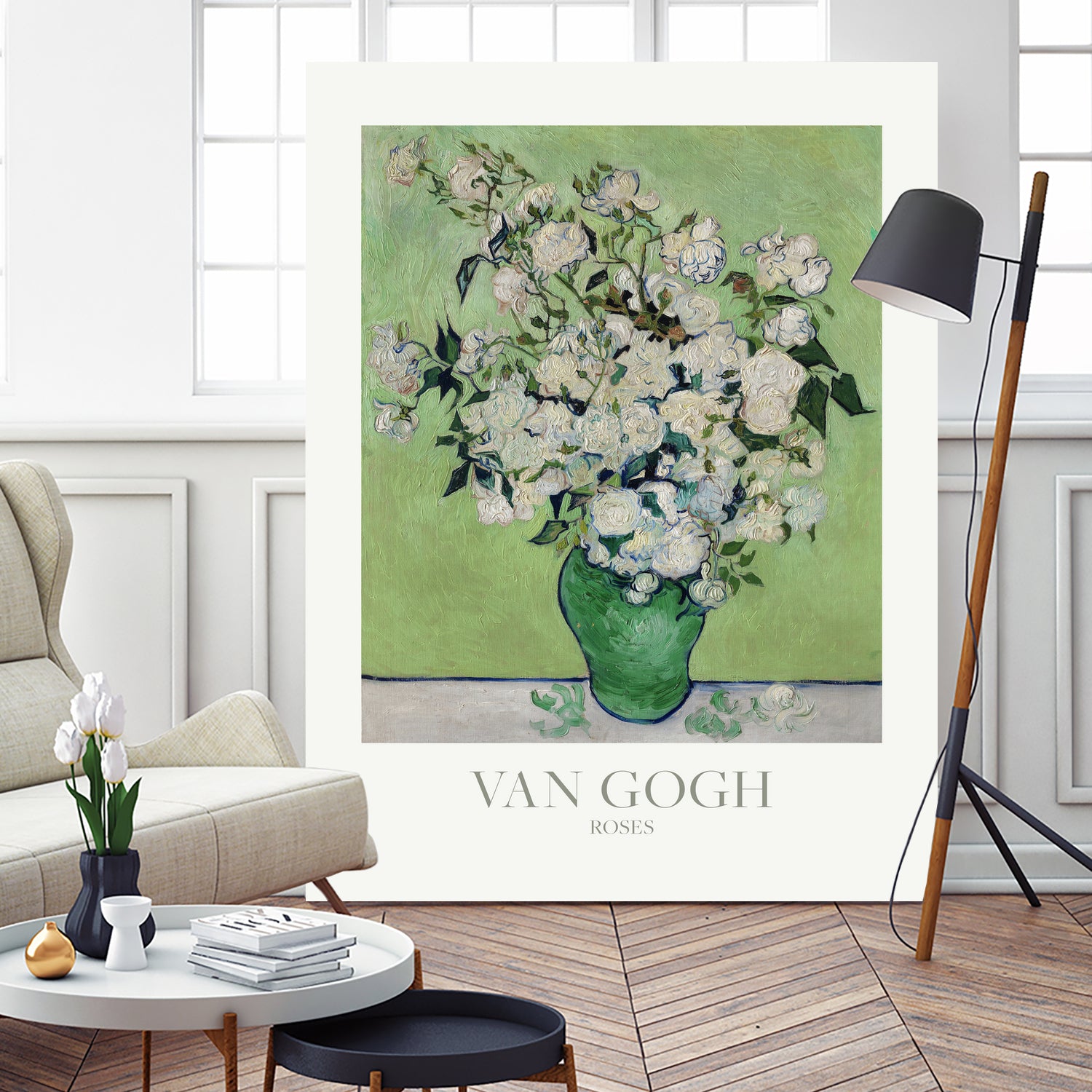 Roses by Vincent Van Gogh on GIANT ART - van gogh paintings van gogh