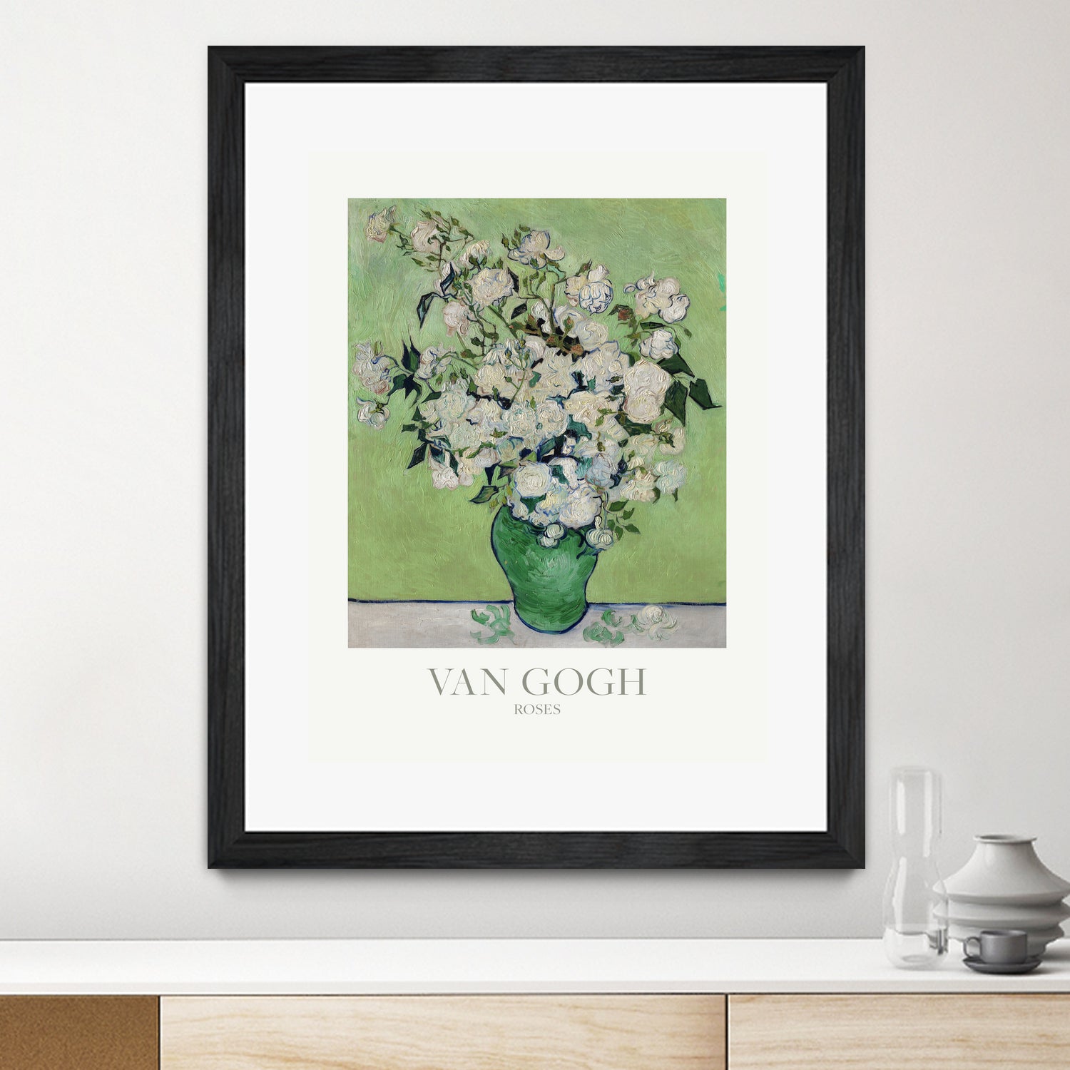 Roses by Vincent Van Gogh on GIANT ART - van gogh paintings van gogh