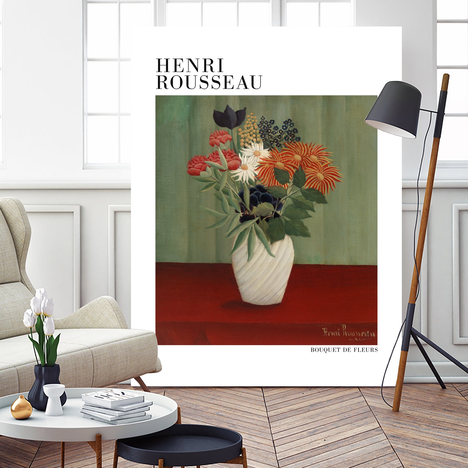 Bouquet De Fleurs by Henri Rousseau on GIANT ART - flower flowers and plants flower