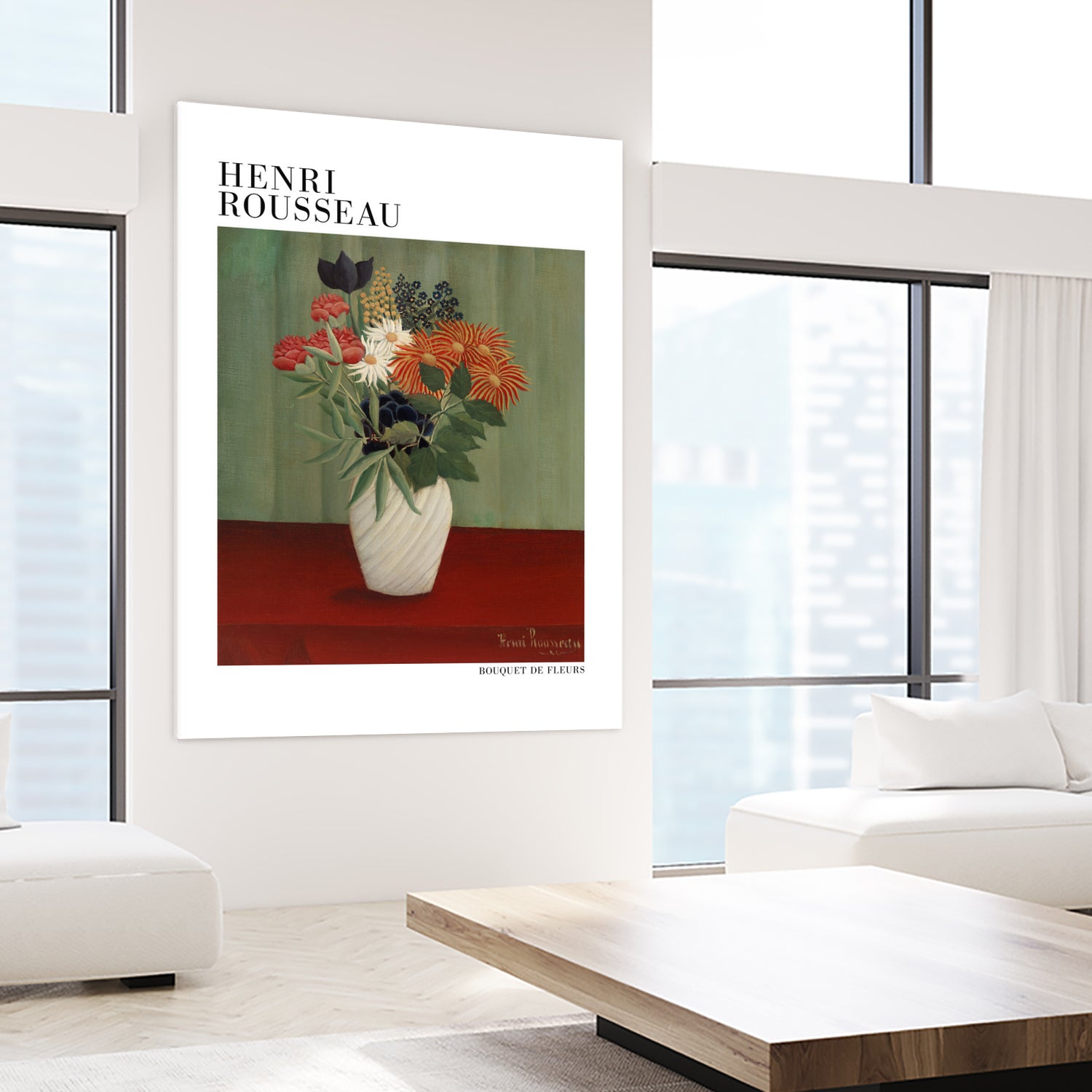 Bouquet De Fleurs by Henri Rousseau on GIANT ART - flower flowers and plants flower