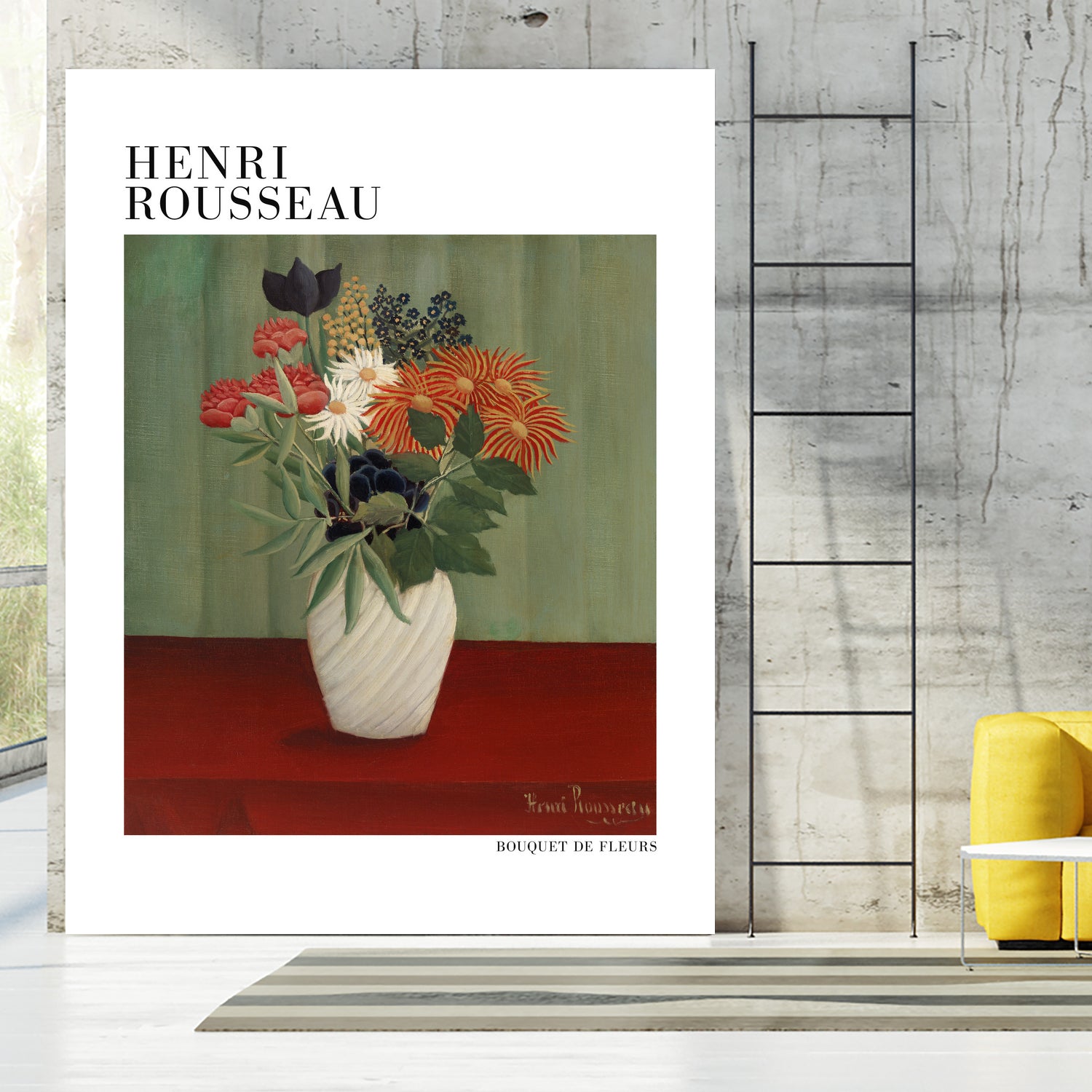Bouquet De Fleurs by Henri Rousseau on GIANT ART - flower flowers and plants flower