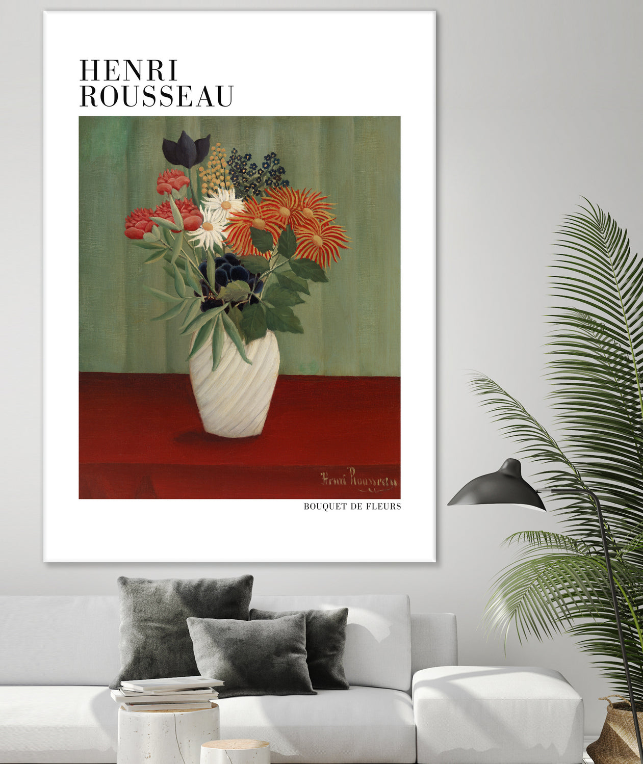 Bouquet De Fleurs by Henri Rousseau on GIANT ART - flower flowers and plants flower