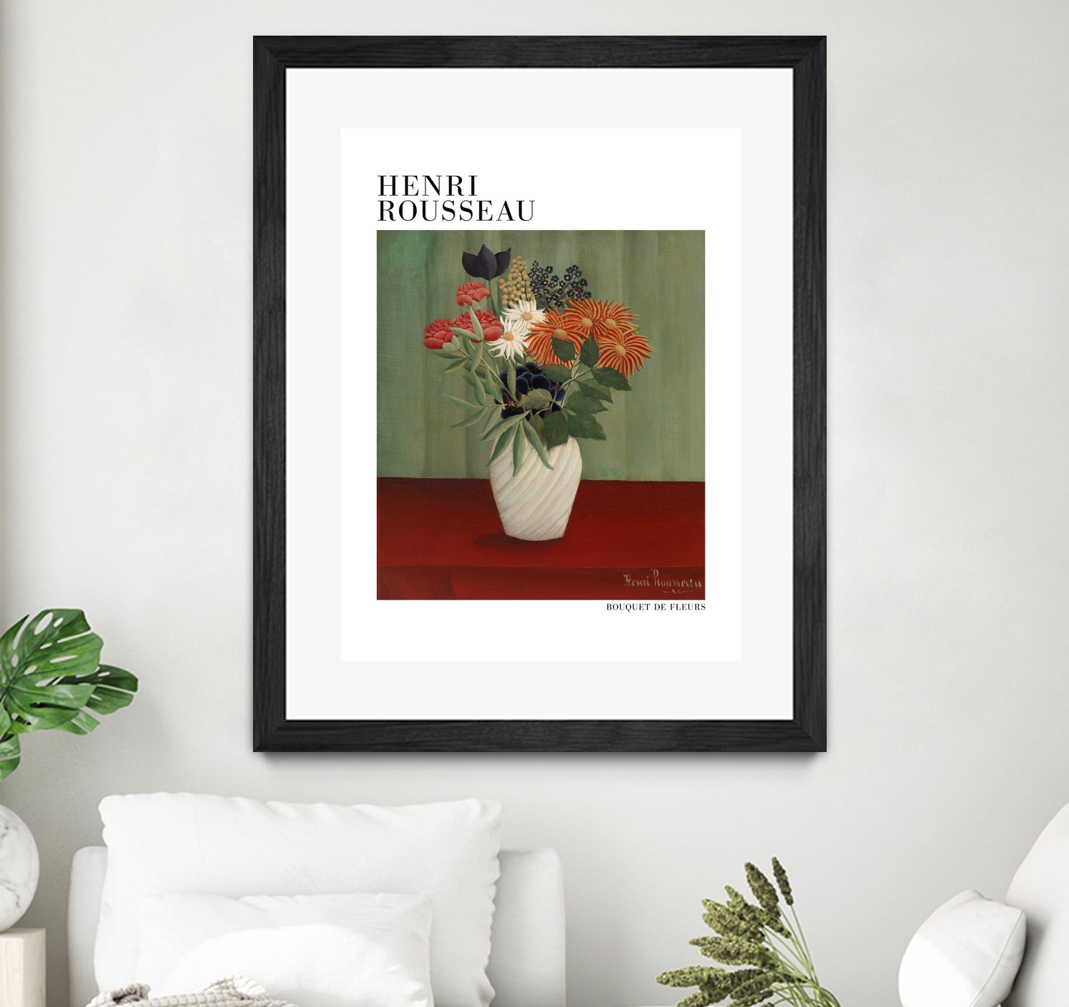 Bouquet De Fleurs by Henri Rousseau on GIANT ART - flower flowers and plants flower