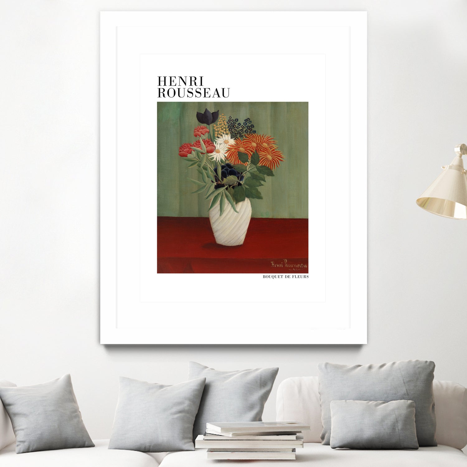 Bouquet De Fleurs by Henri Rousseau on GIANT ART - flower flowers and plants flower