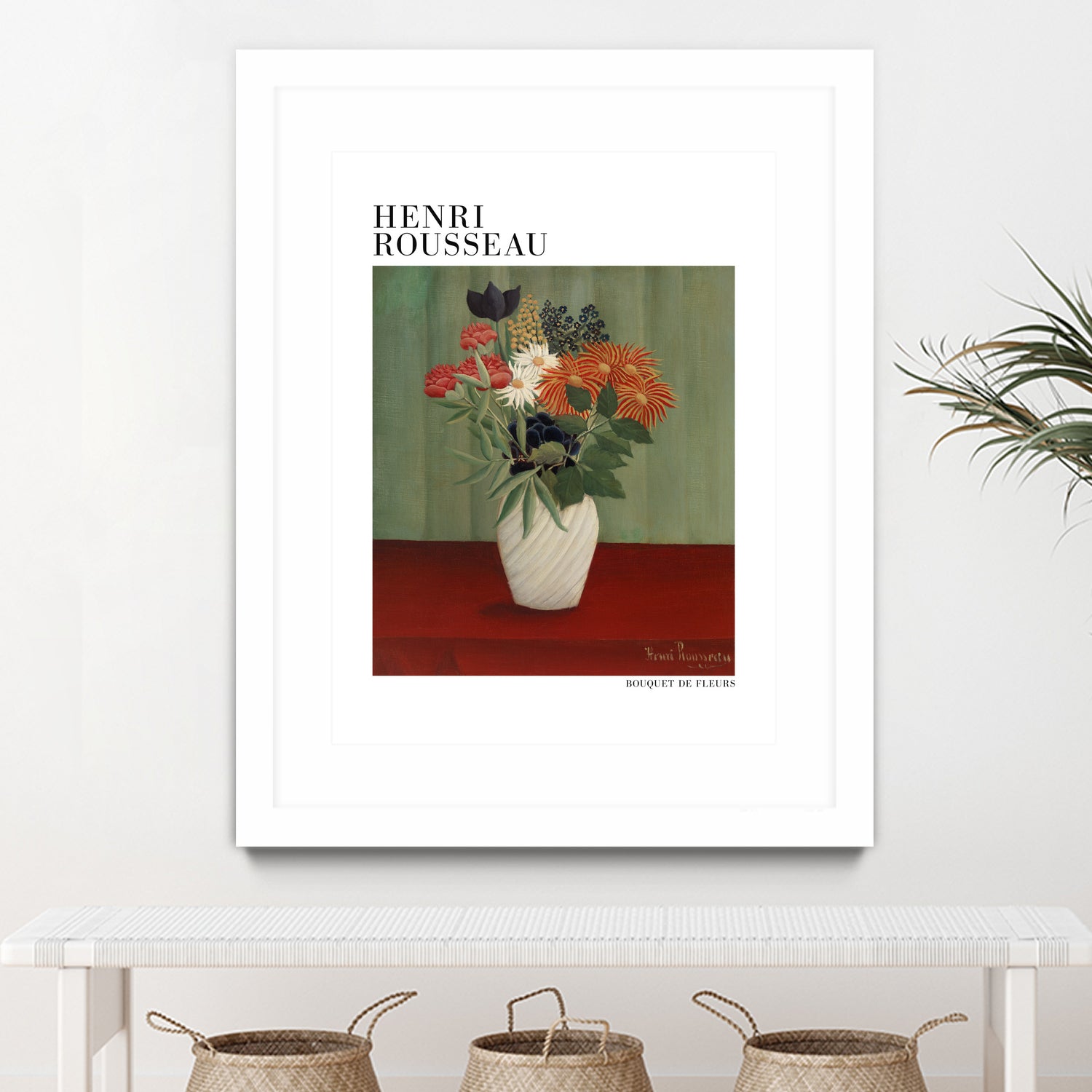 Bouquet De Fleurs by Henri Rousseau on GIANT ART - flower flowers and plants flower