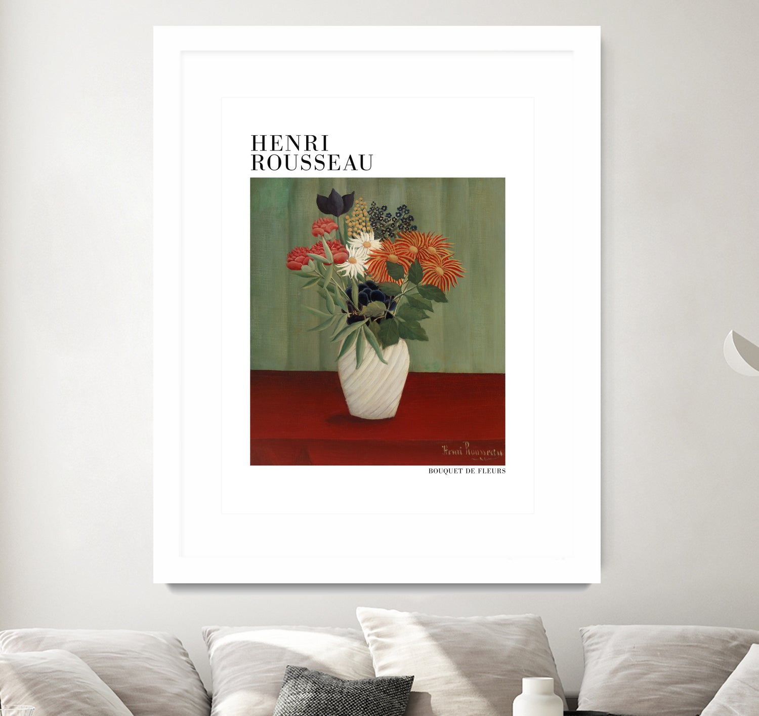 Bouquet De Fleurs by Henri Rousseau on GIANT ART - flower flowers and plants flower