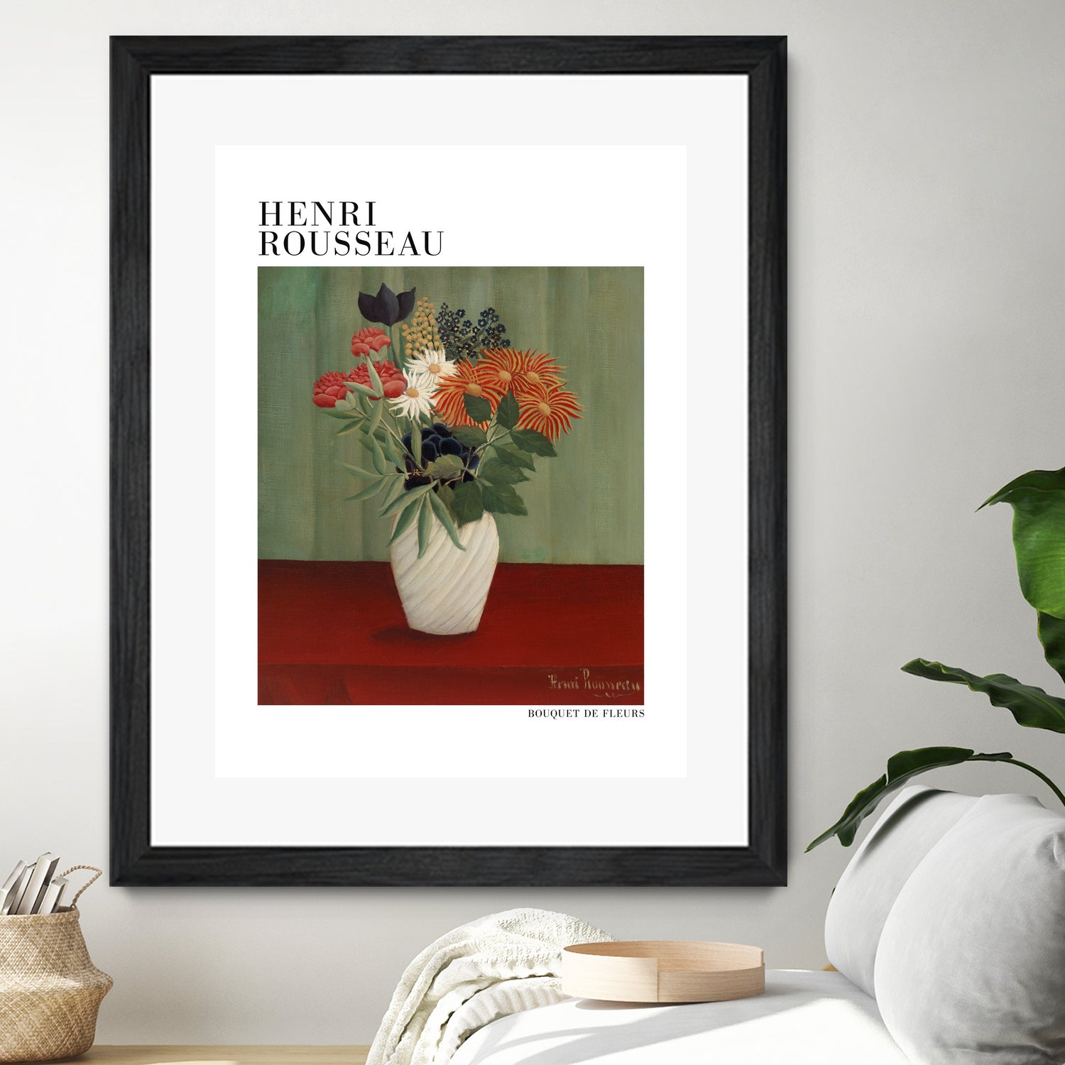 Bouquet De Fleurs by Henri Rousseau on GIANT ART - flower flowers and plants flower