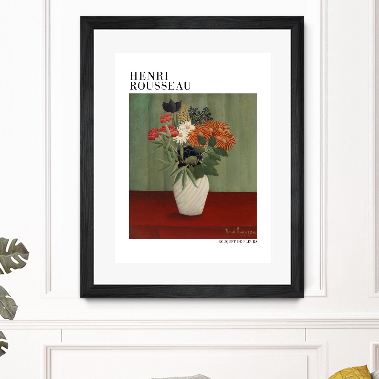 Bouquet De Fleurs by Henri Rousseau on GIANT ART - flower flowers and plants flower
