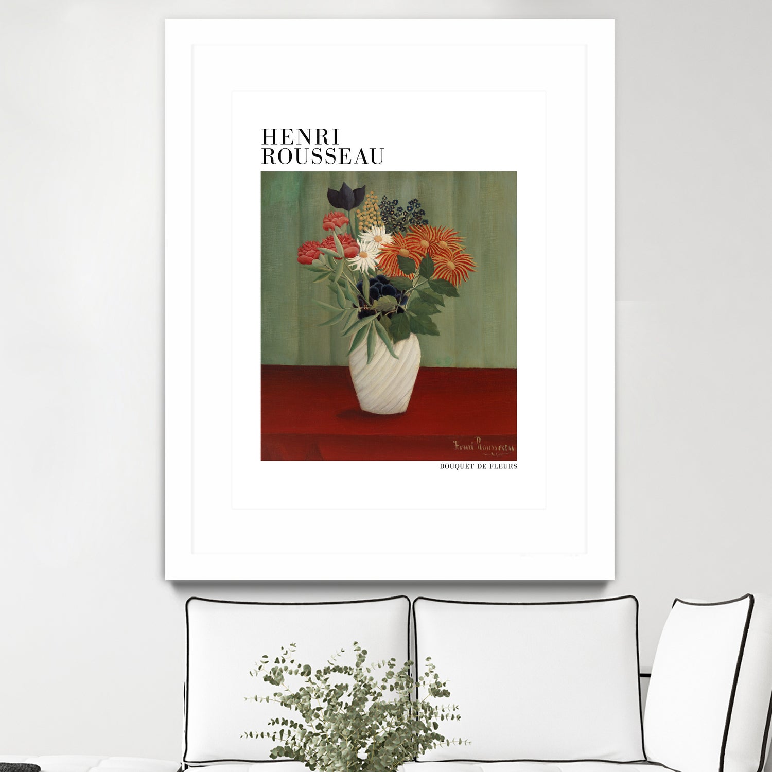Bouquet De Fleurs by Henri Rousseau on GIANT ART - flower flowers and plants flower