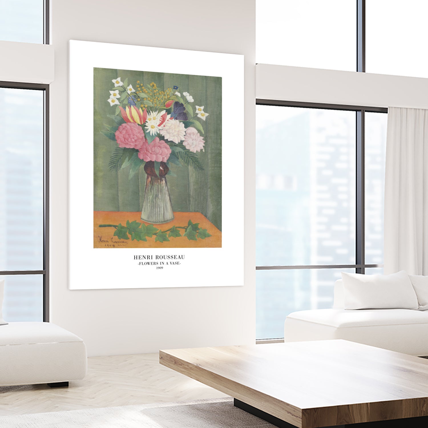 Flowers In a Vase by Henri Rousseau on GIANT ART - henri rousseau flowers and plants henri rousseau