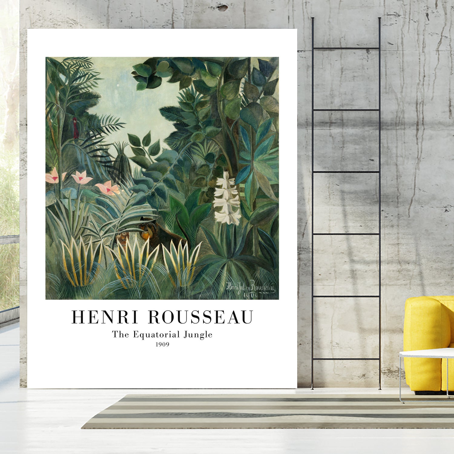 The Equatorial Jungle by Henri Rousseau on GIANT ART - henri rousseau nature and landscapes henri rousseau