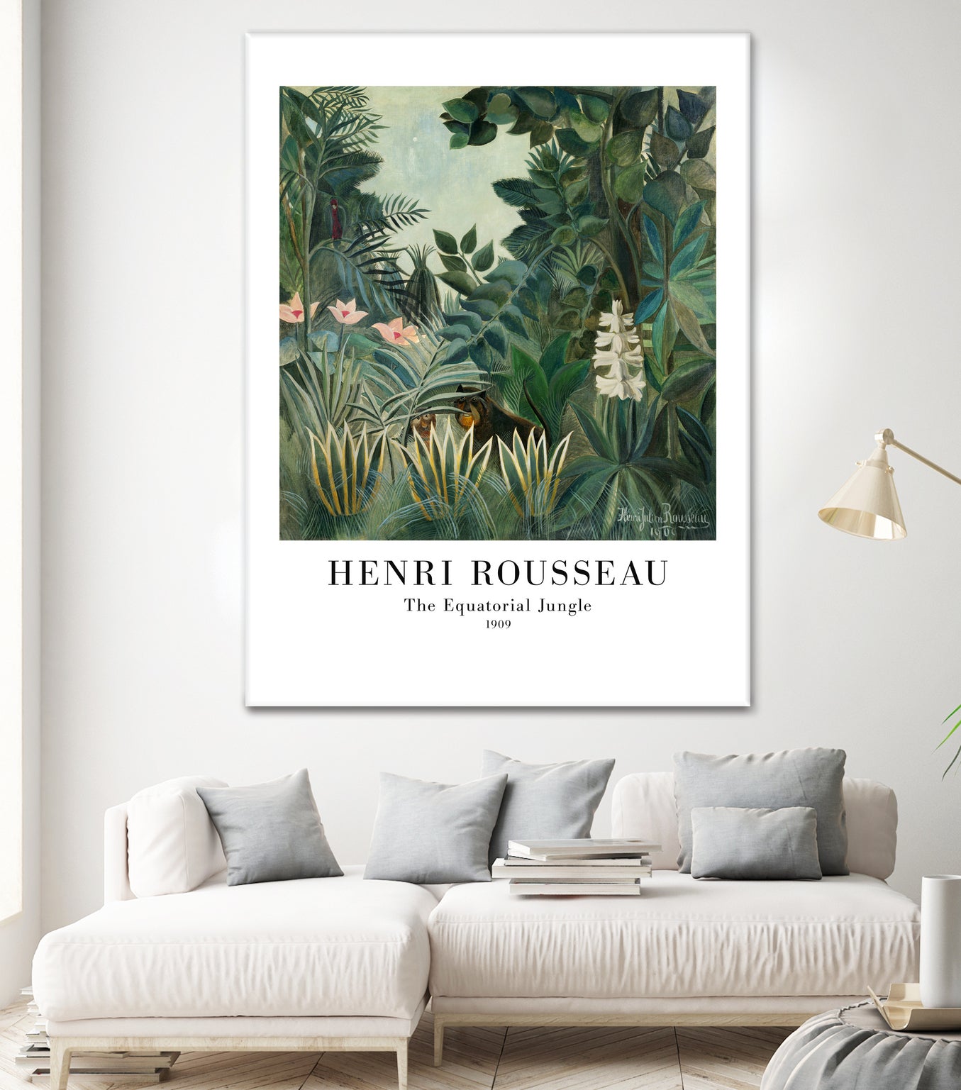 The Equatorial Jungle by Henri Rousseau on GIANT ART - henri rousseau nature and landscapes henri rousseau