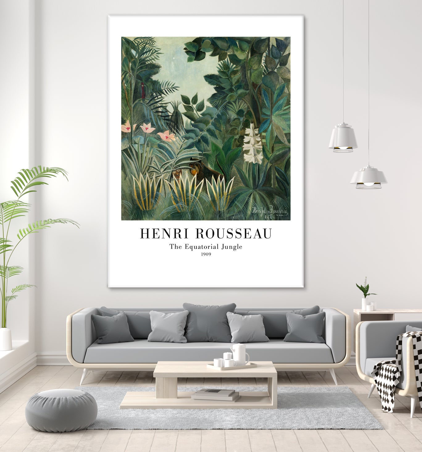 The Equatorial Jungle by Henri Rousseau on GIANT ART - henri rousseau nature and landscapes henri rousseau