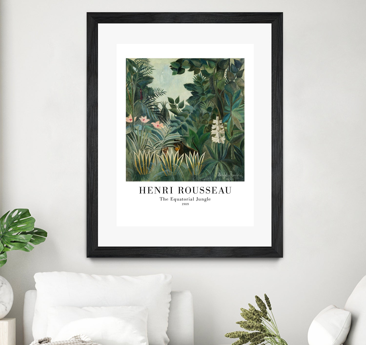 The Equatorial Jungle by Henri Rousseau on GIANT ART - henri rousseau nature and landscapes henri rousseau