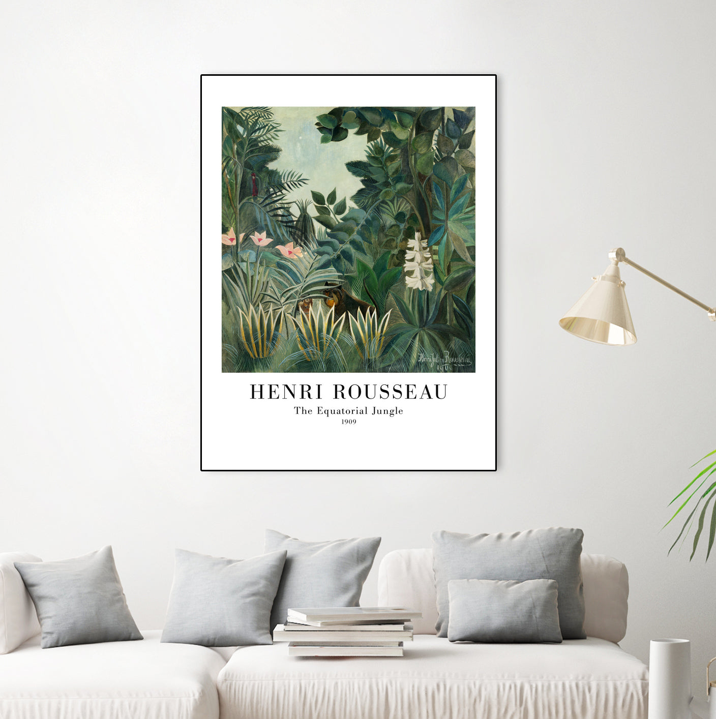 The Equatorial Jungle by Henri Rousseau on GIANT ART - henri rousseau nature and landscapes henri rousseau