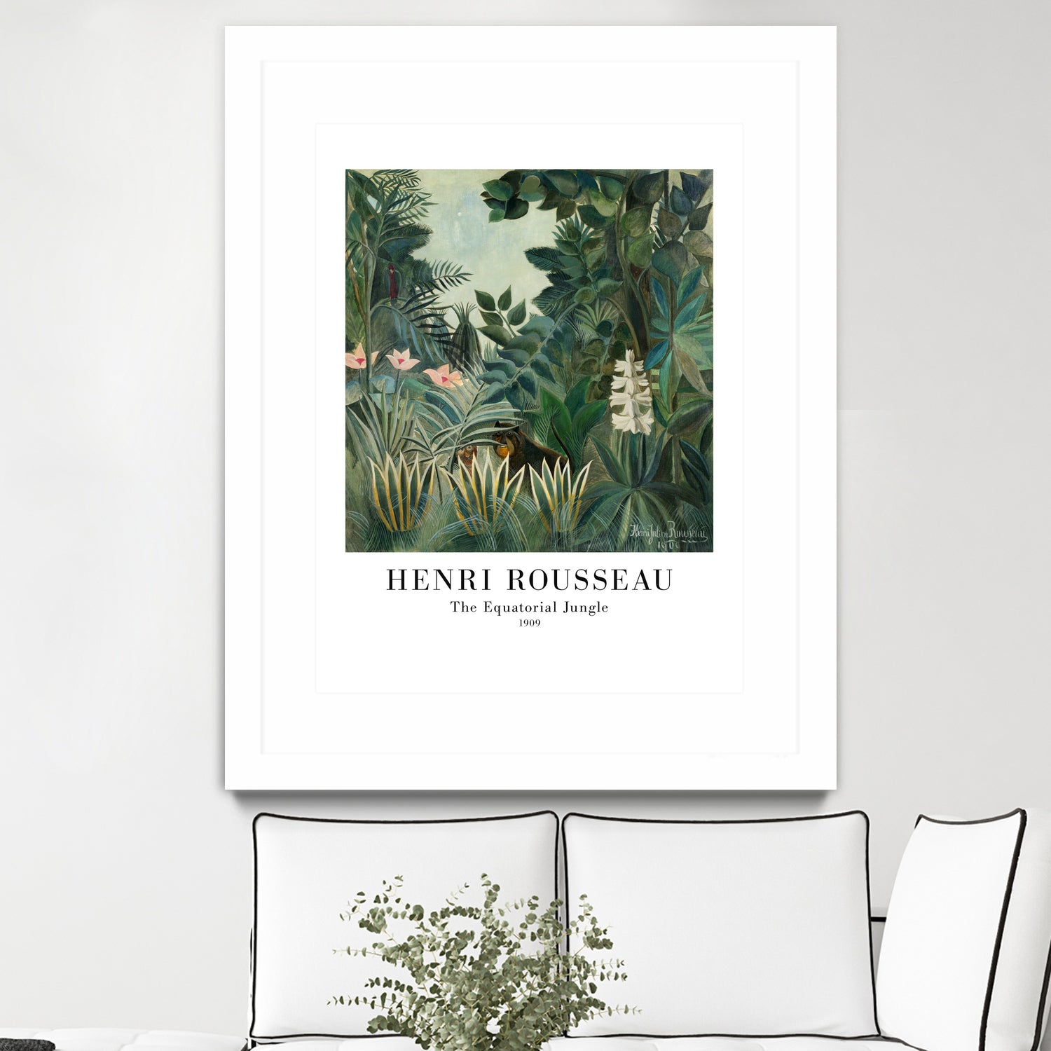 The Equatorial Jungle by Henri Rousseau on GIANT ART - henri rousseau nature and landscapes henri rousseau