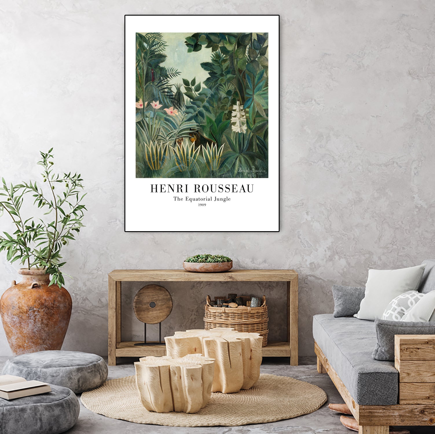 The Equatorial Jungle by Henri Rousseau on GIANT ART - henri rousseau nature and landscapes henri rousseau