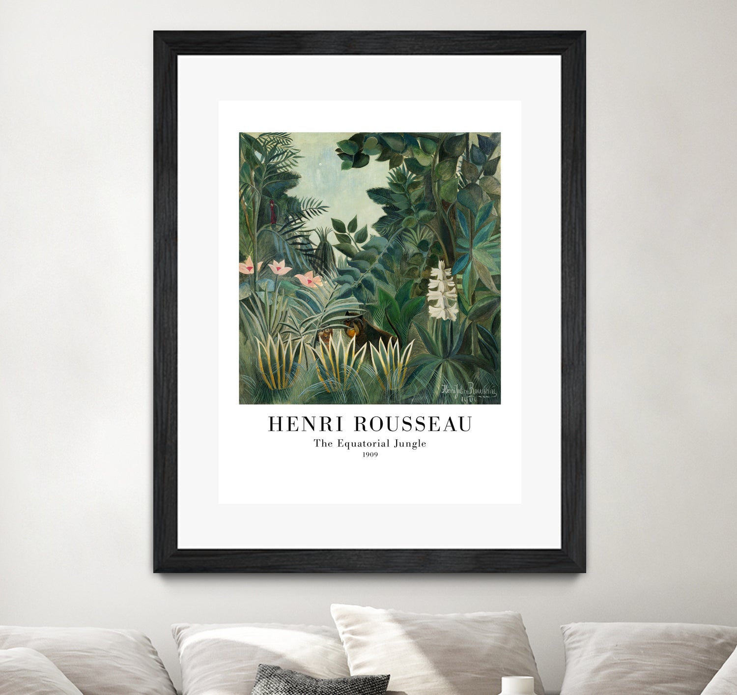 The Equatorial Jungle by Henri Rousseau on GIANT ART - henri rousseau nature and landscapes henri rousseau
