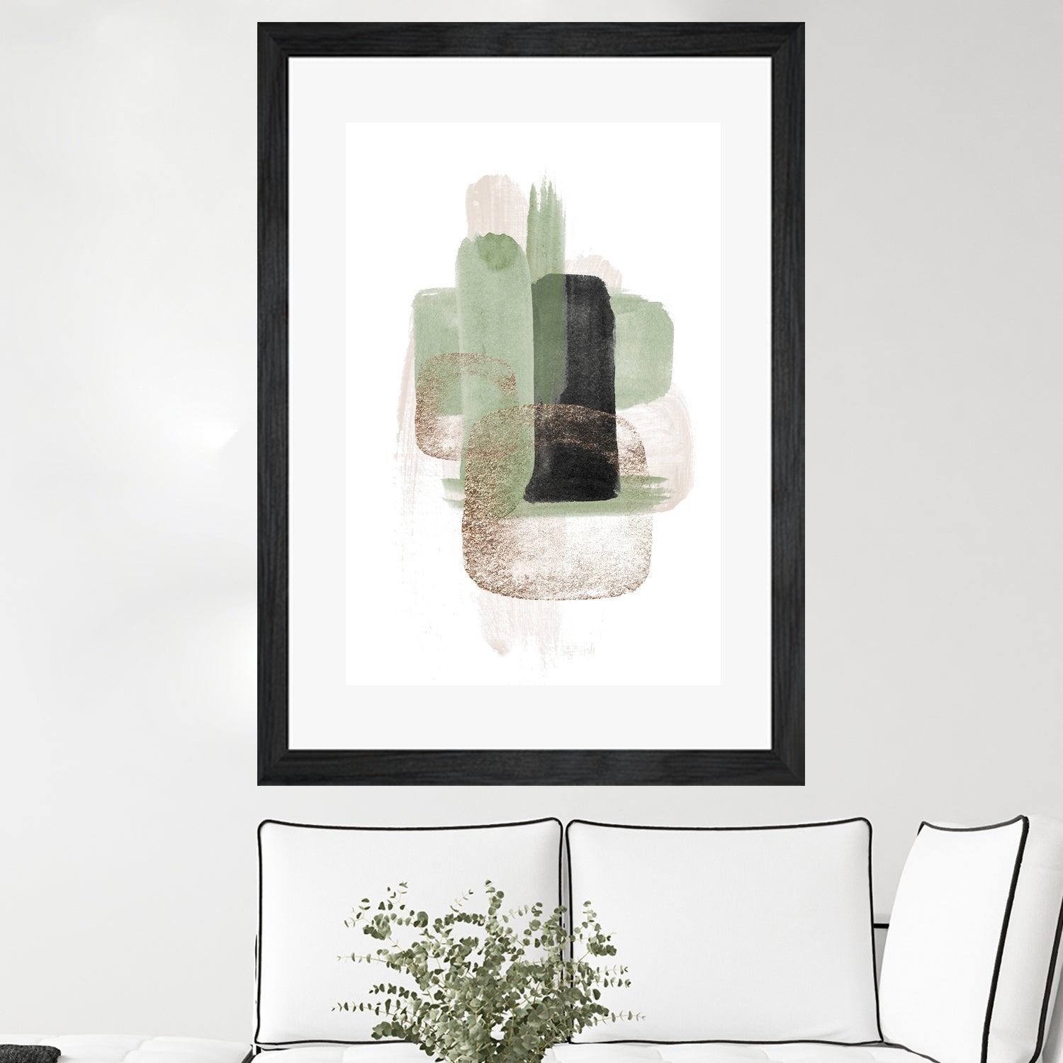 Simple Green-3 by Sally Ann Moss on GIANT ART - geometric geometric geometric