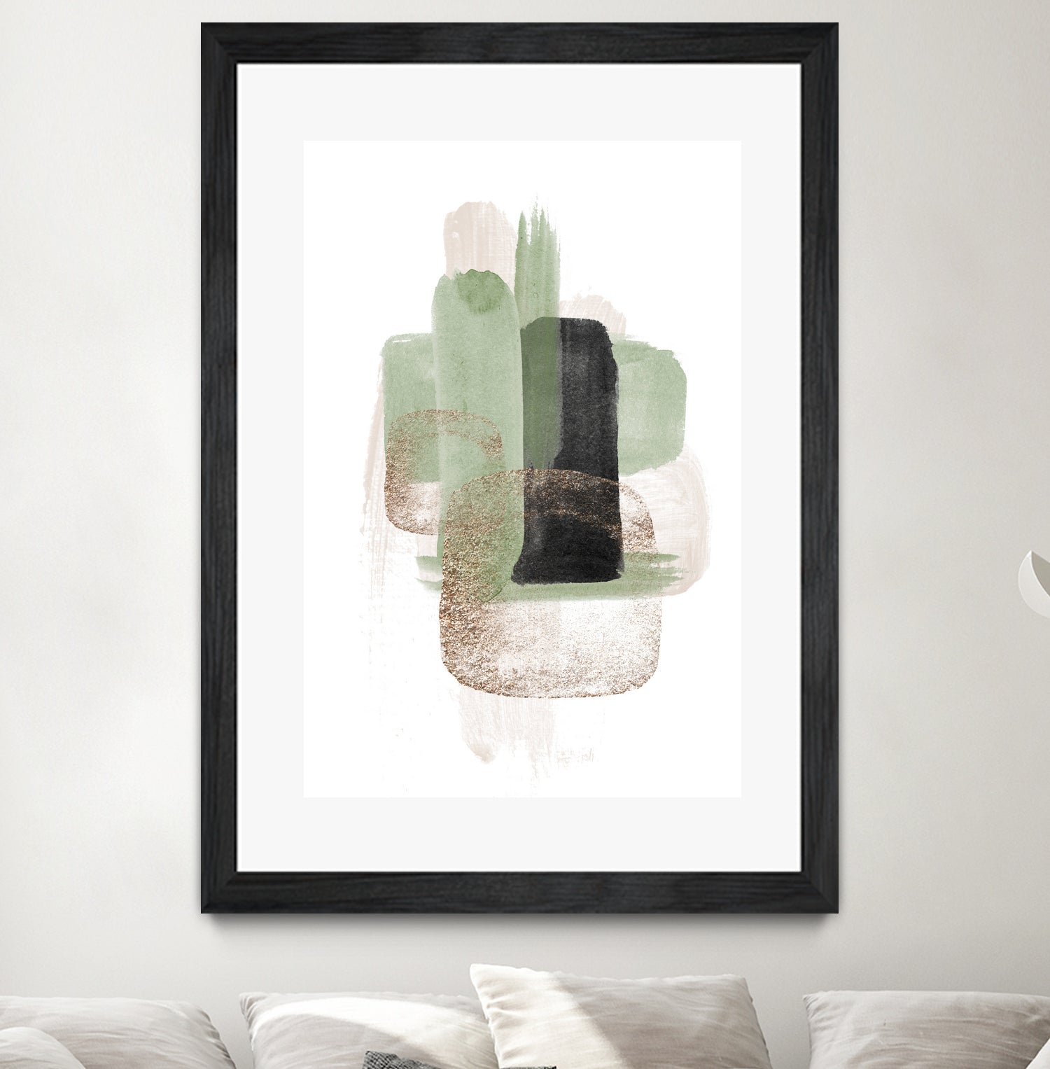 Simple Green-3 by Sally Ann Moss on GIANT ART - geometric geometric geometric