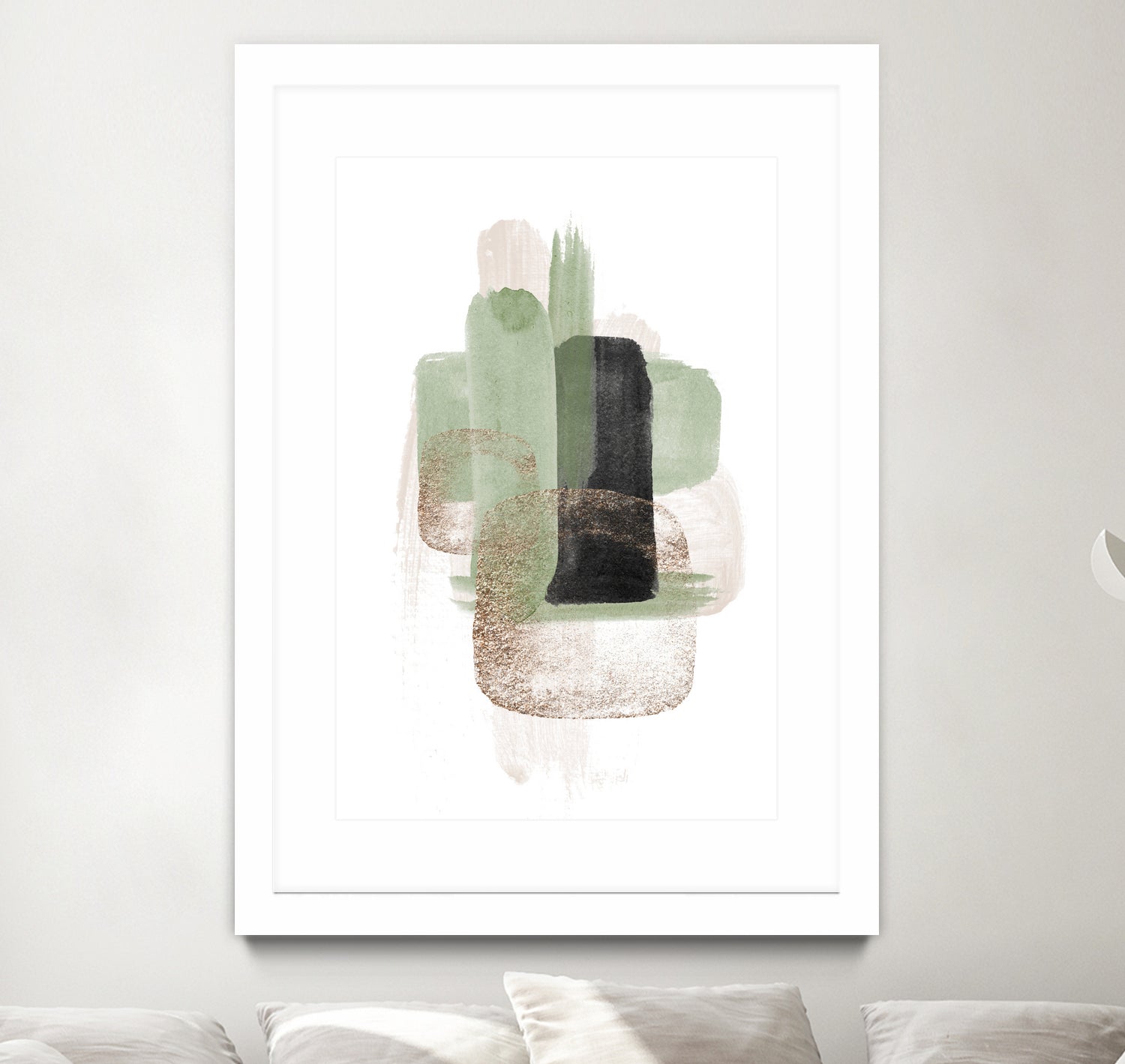 Simple Green-3 by Sally Ann Moss on GIANT ART - geometric geometric geometric