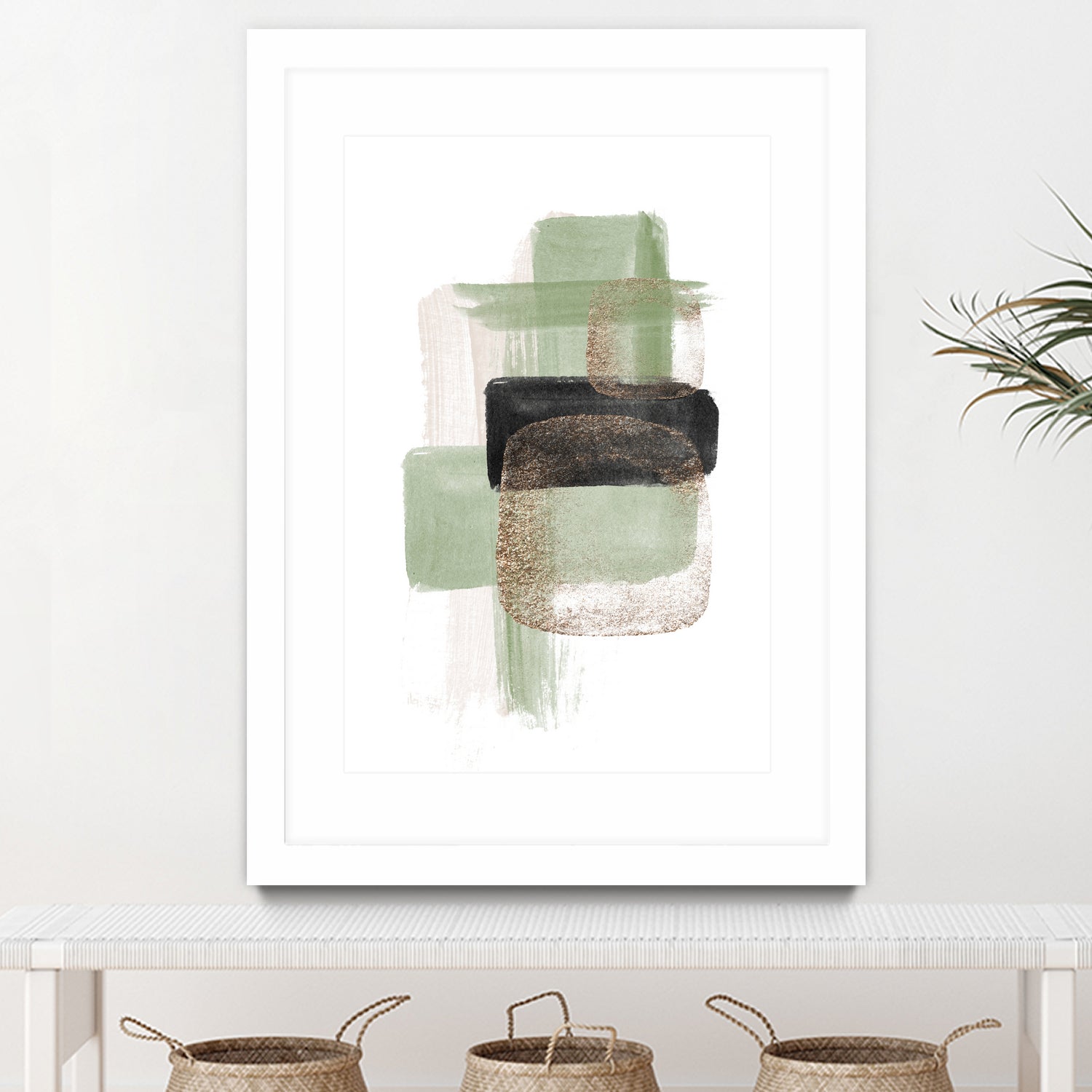 Simple Green-2 by Sally Ann Moss on GIANT ART - geometric geometric geometric