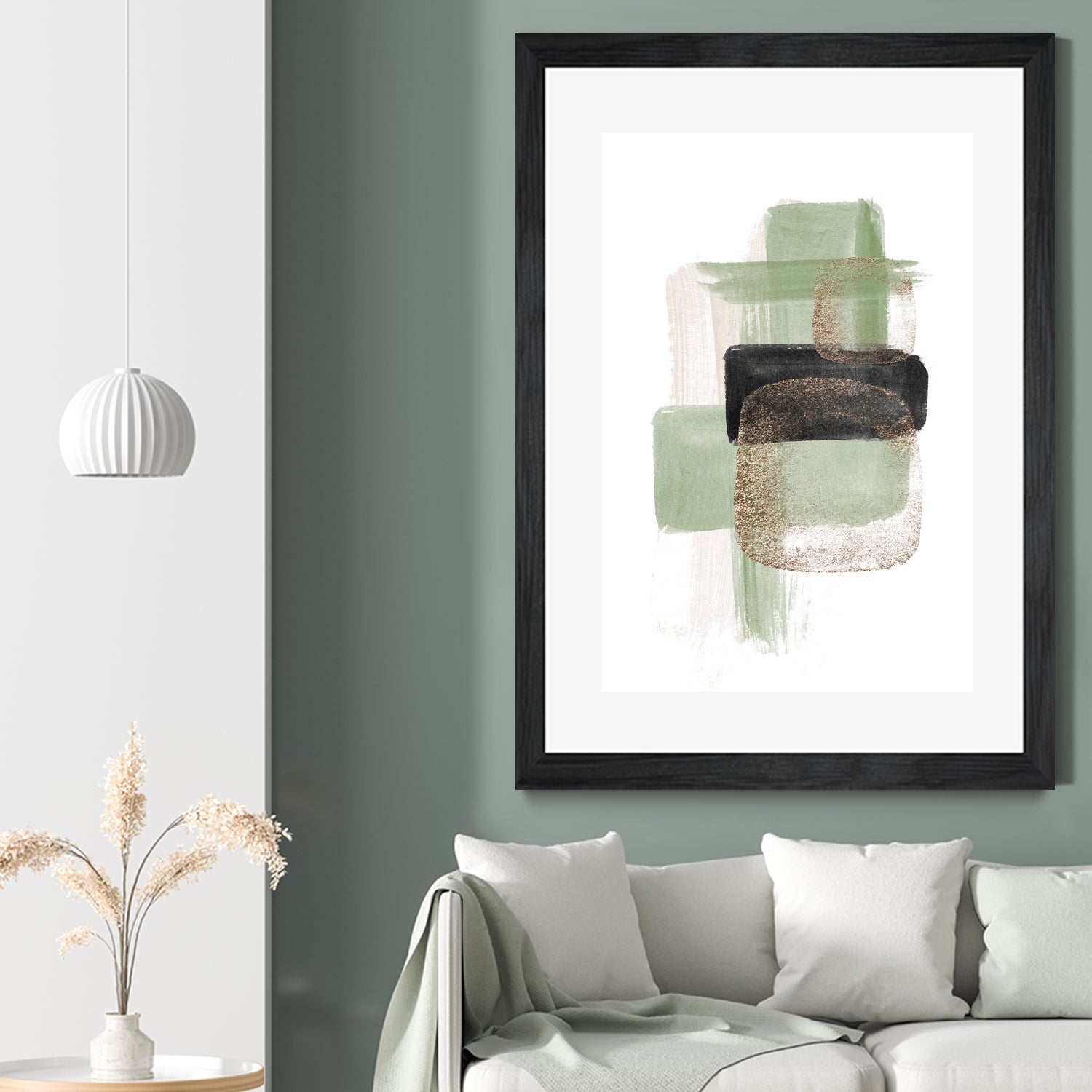 Simple Green-2 by Sally Ann Moss on GIANT ART - geometric geometric geometric