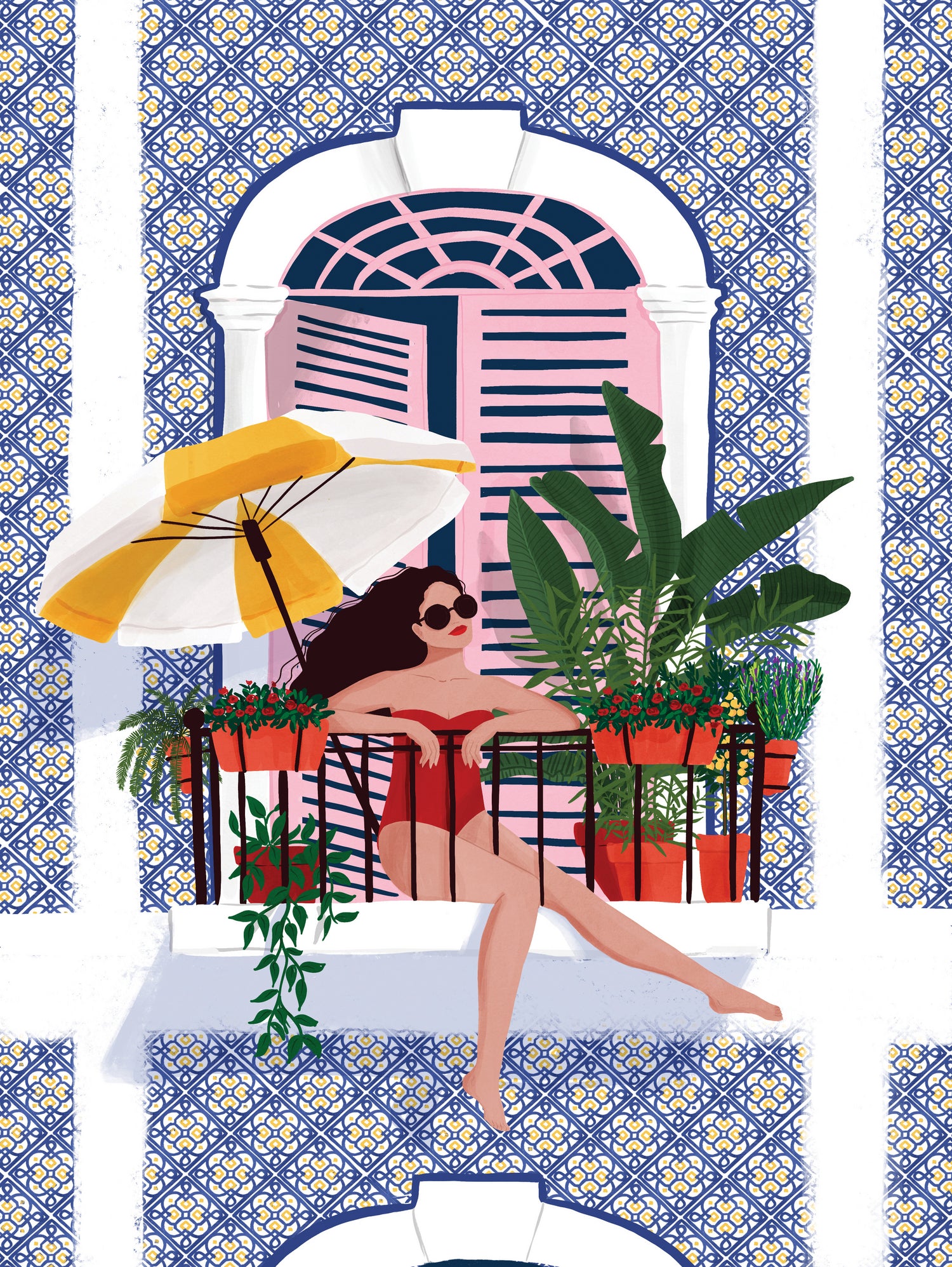 Catching the Sun by Maja on GIANT ART - illustration swimwear