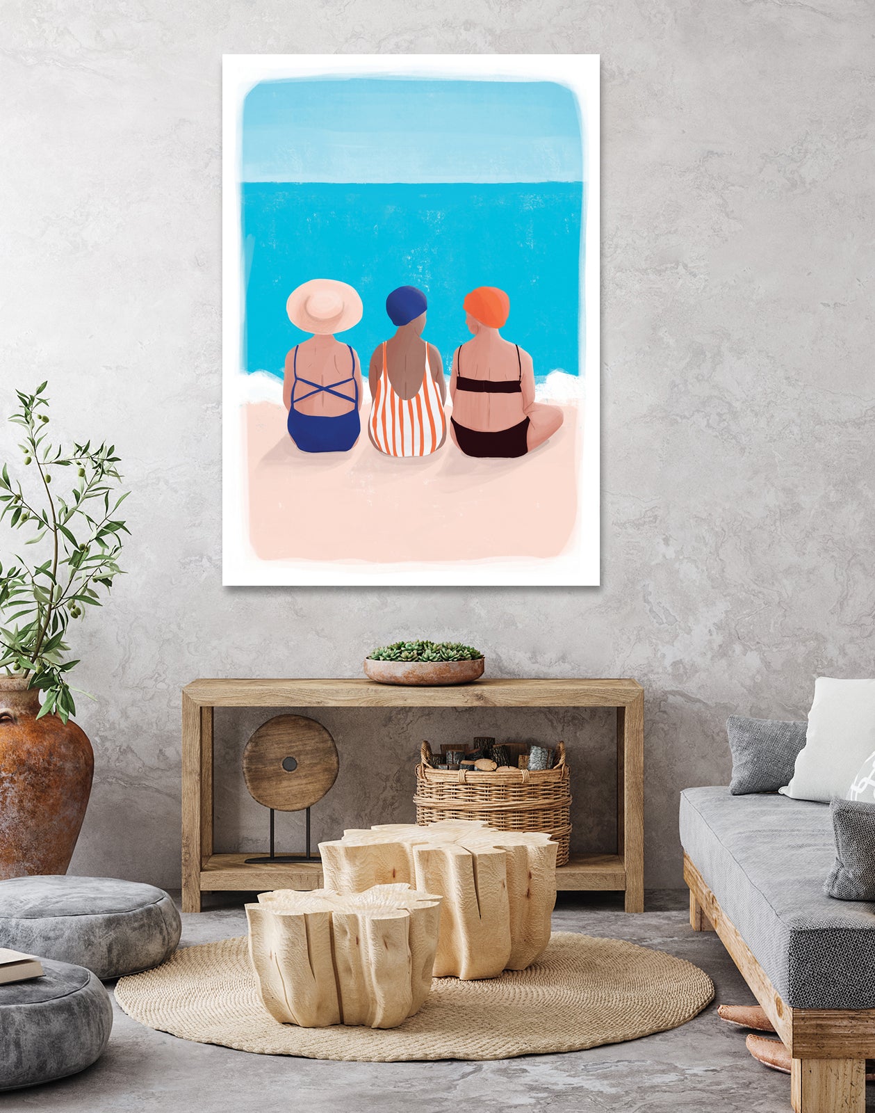 Cakula by Maja on GIANT ART - blue figurative hats