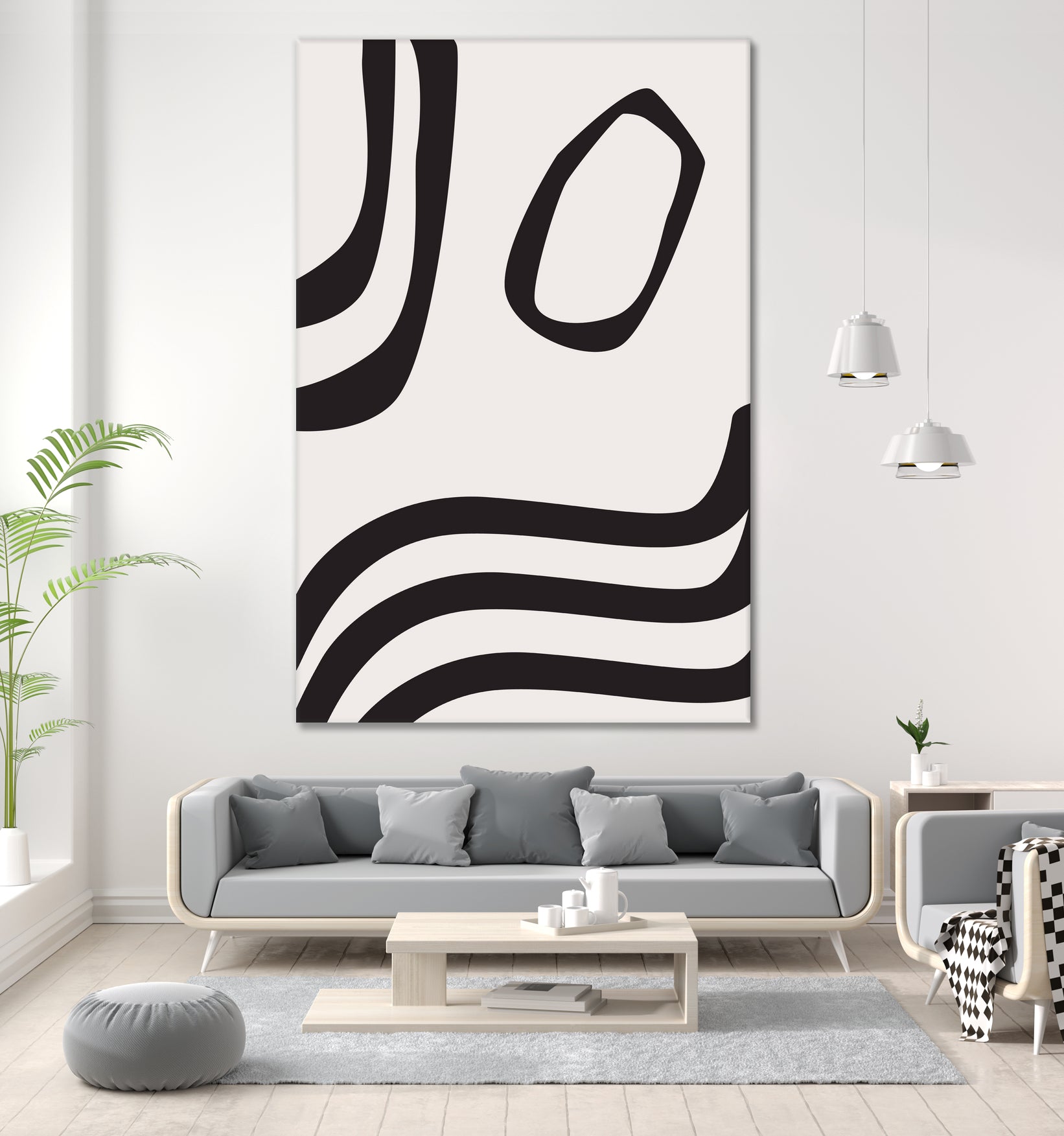 Black Curves by Sally Ann Moss on GIANT ART - line art abstract