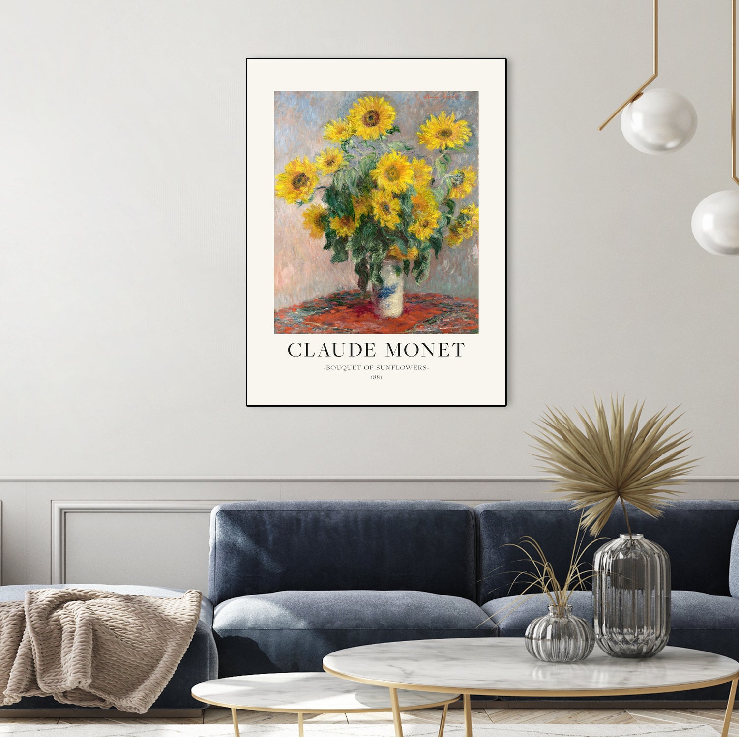 Bouquet Of Sunflowers by Claude Monet on GIANT ART - claude monet paintings claude monet