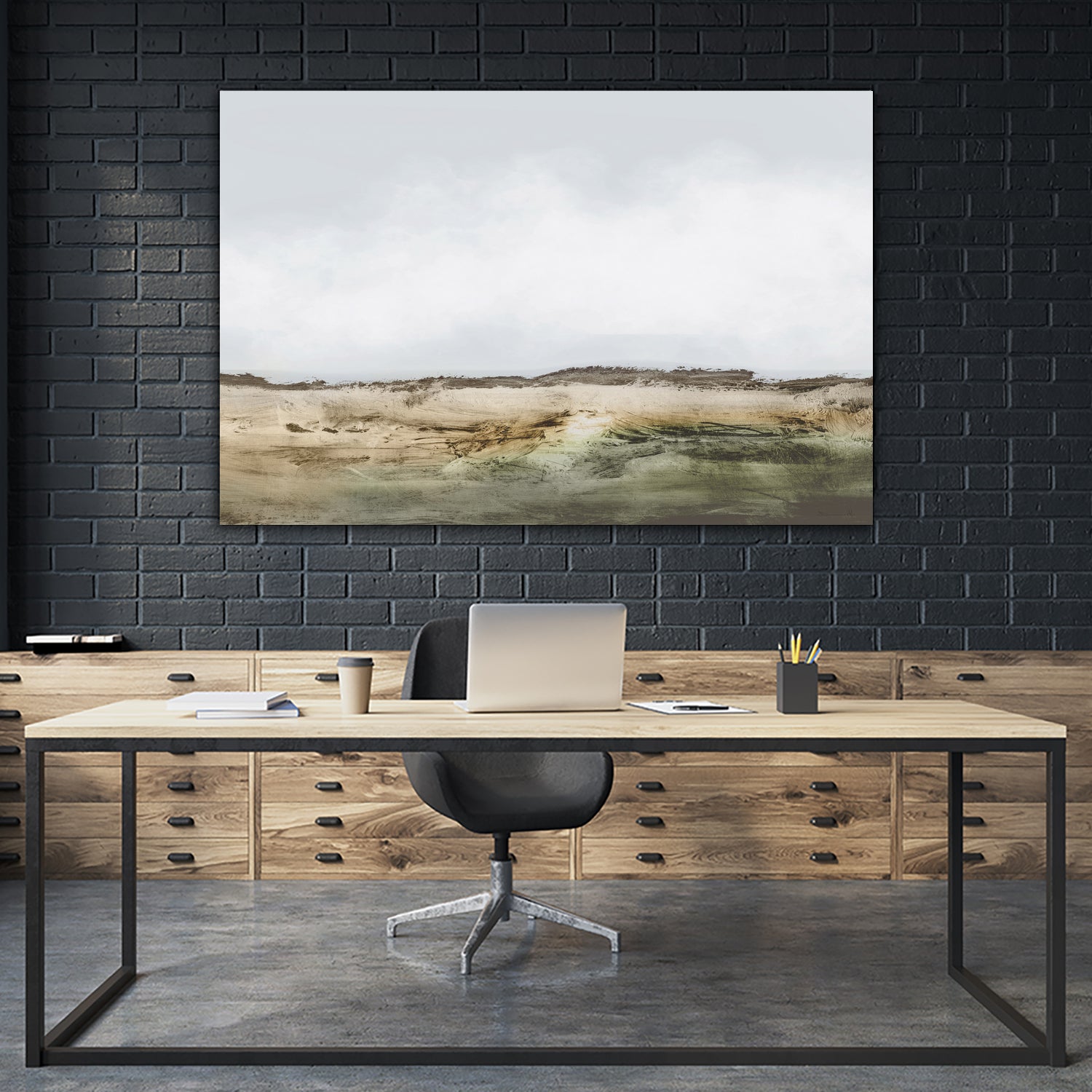 Cliffs by Dan Hobday on GIANT ART - mural abstract mural