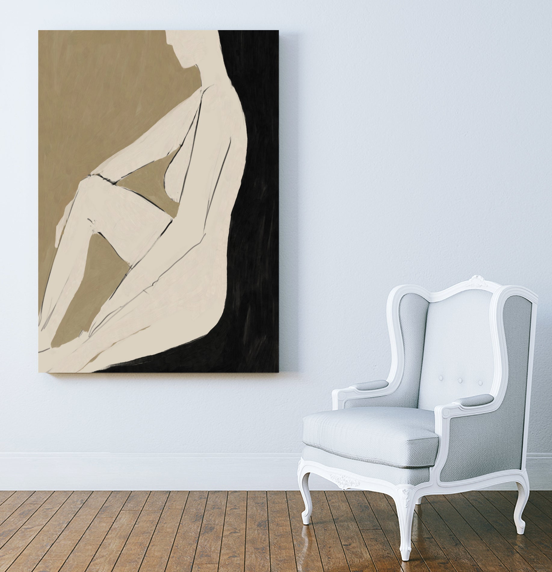 Chill by Dan on GIANT ART - abstract woman