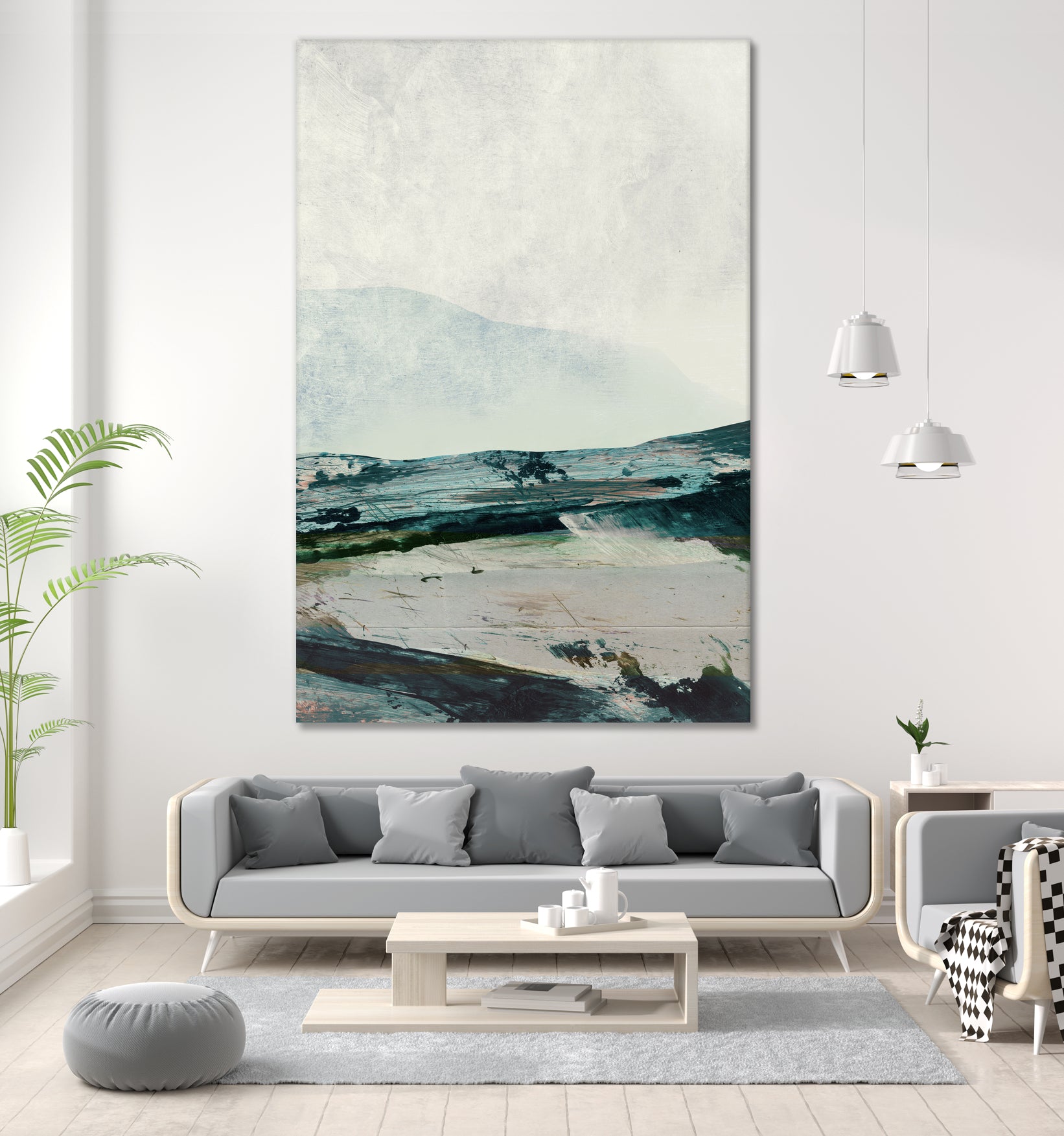 Mountains by Dan hobday on GIANT ART - abstract