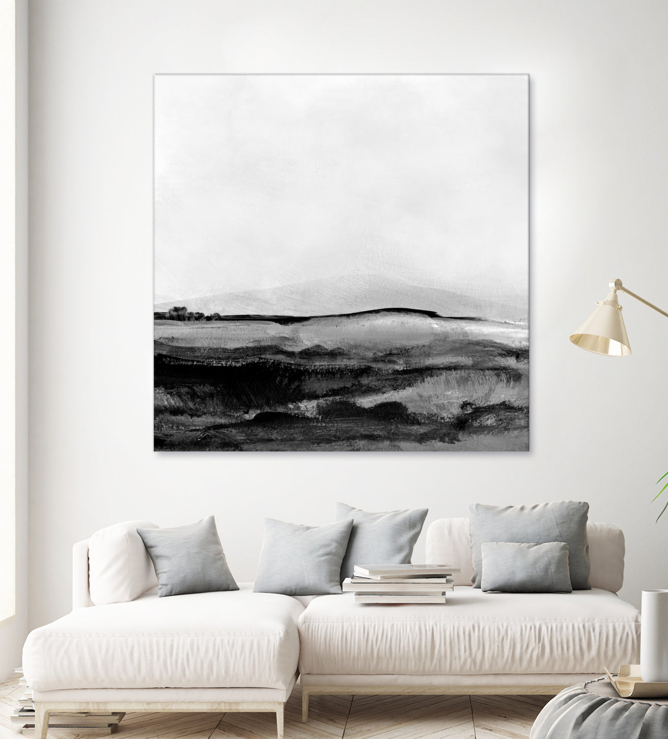 Mono Landscape No1 by Dan Hobday on GIANT ART - landscape abstract landscape
