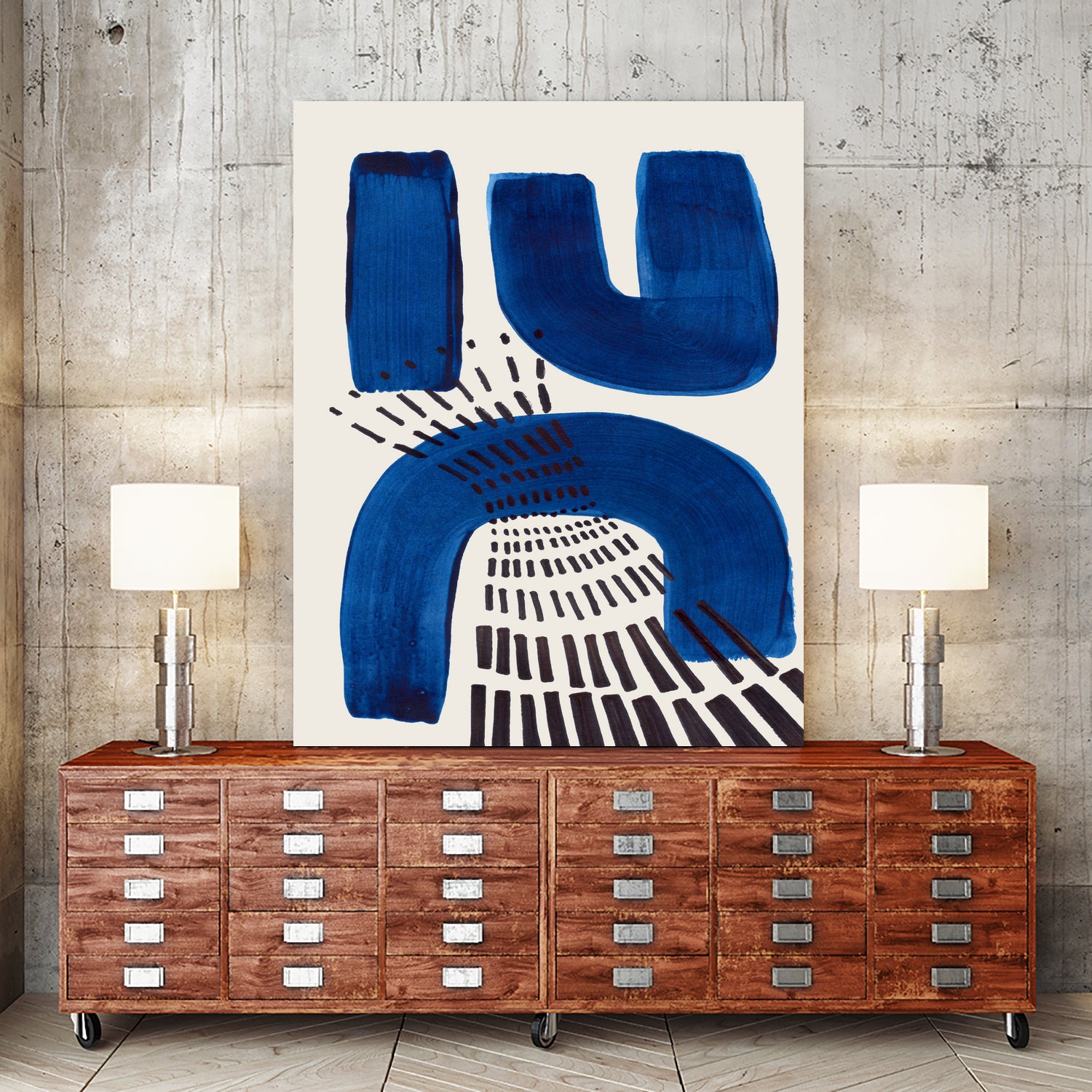 Blue Magnet by Ejaaz on GIANT ART - abstract blue