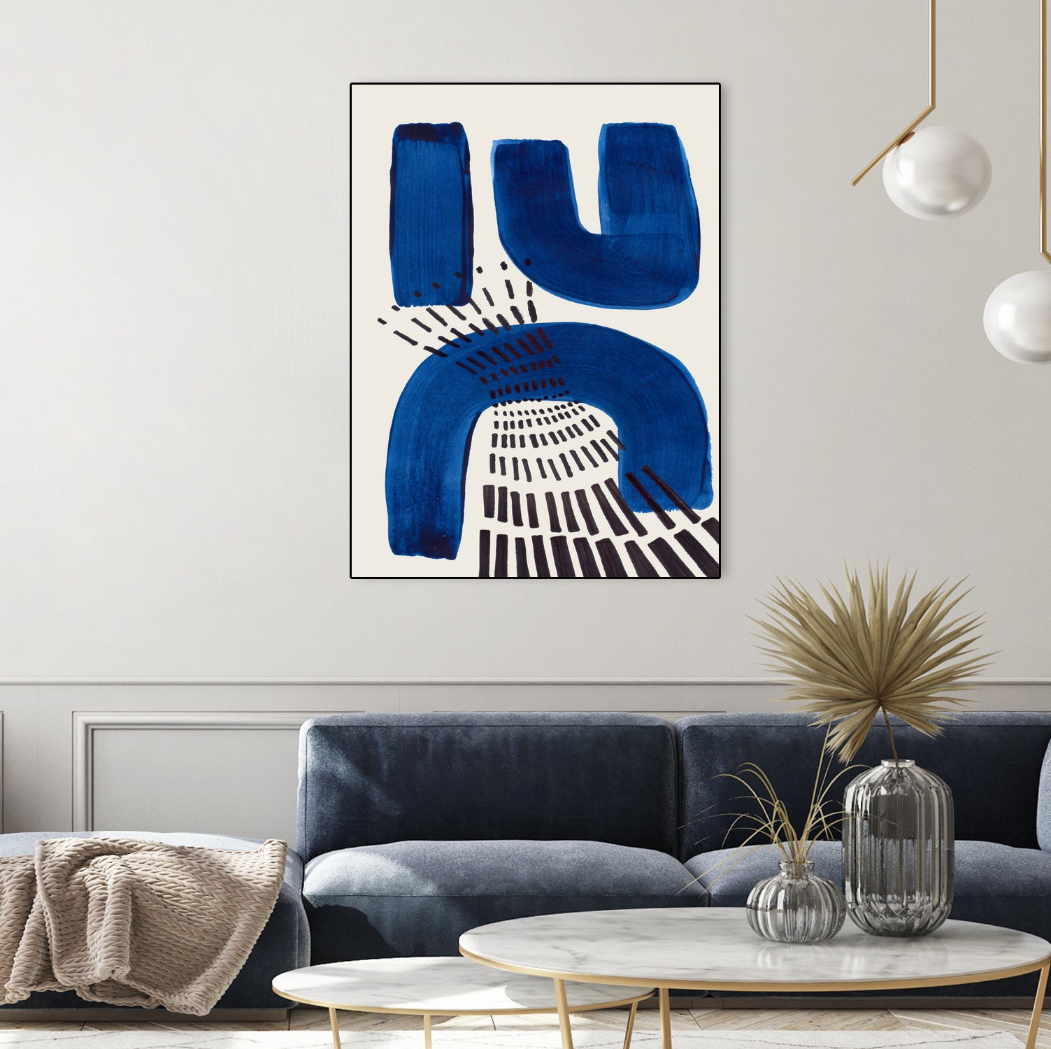 Blue Magnet by Ejaaz on GIANT ART - abstract blue