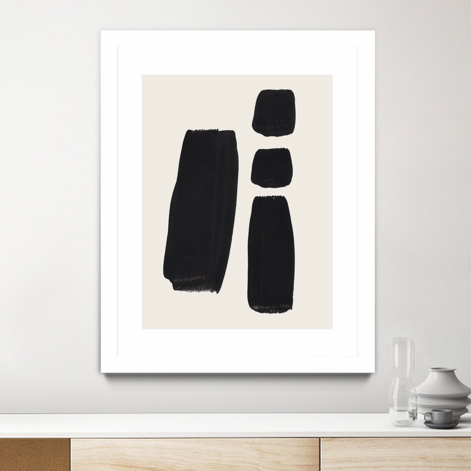 Thunder Three by Ejaaz Haniff on GIANT ART - black abstract black