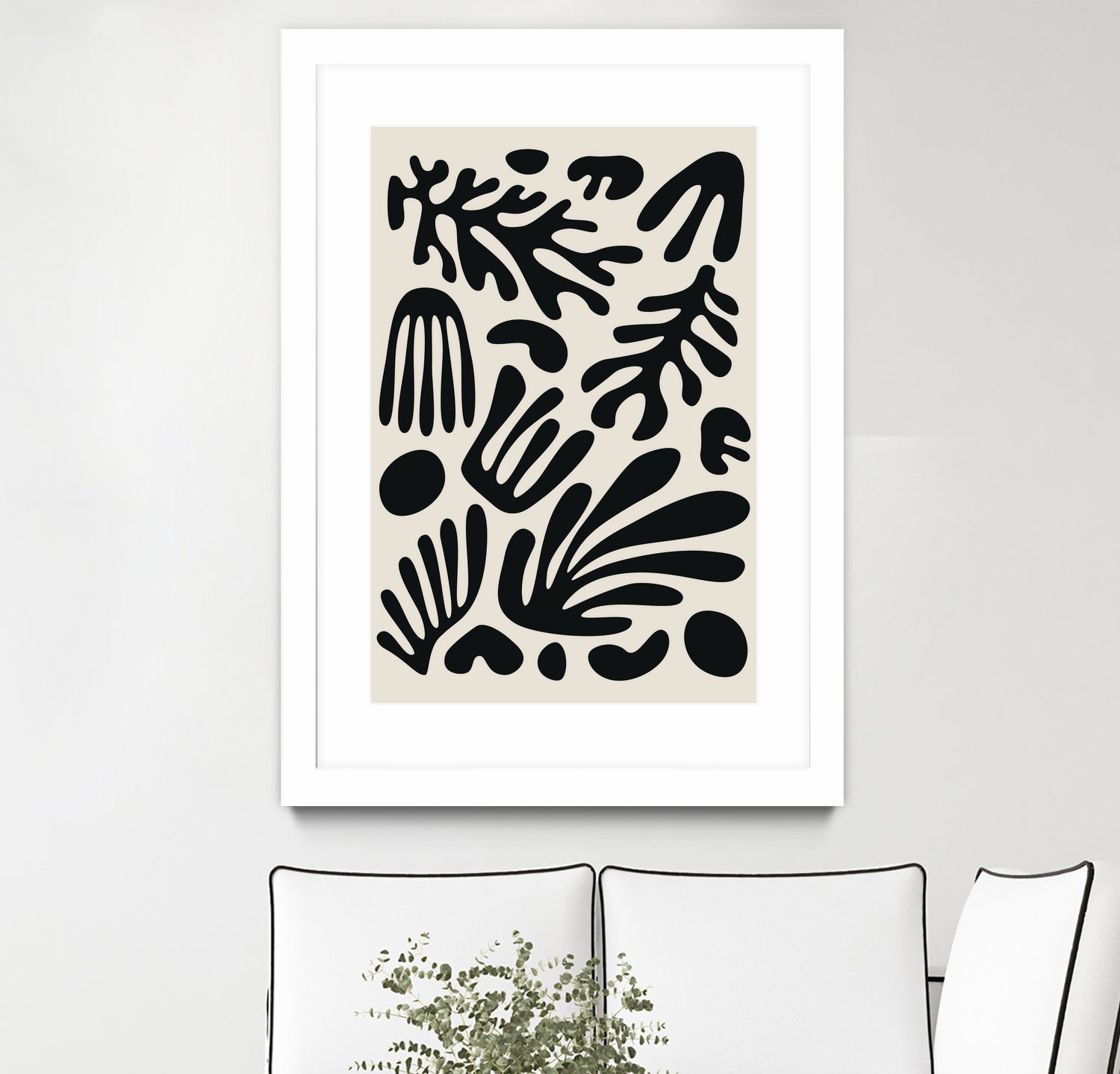 Henri Matisse Black Algae Collection #3 by jay on GIANT ART - illustration bw